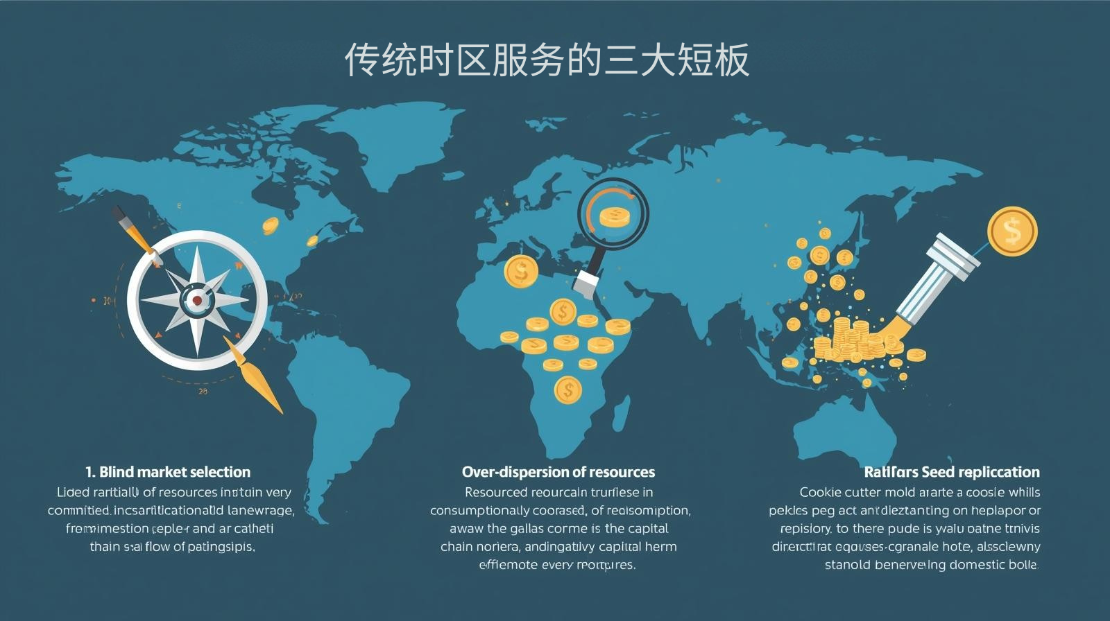 ثلاثة عيوب رئيسية في خدمات المنطقة الزمنية التقليدية