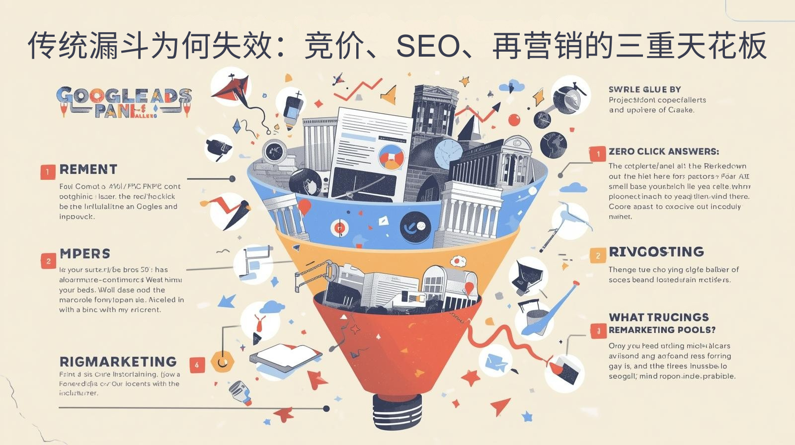 传统漏斗为何失效：竞价、SEO、再营销的三重天花板