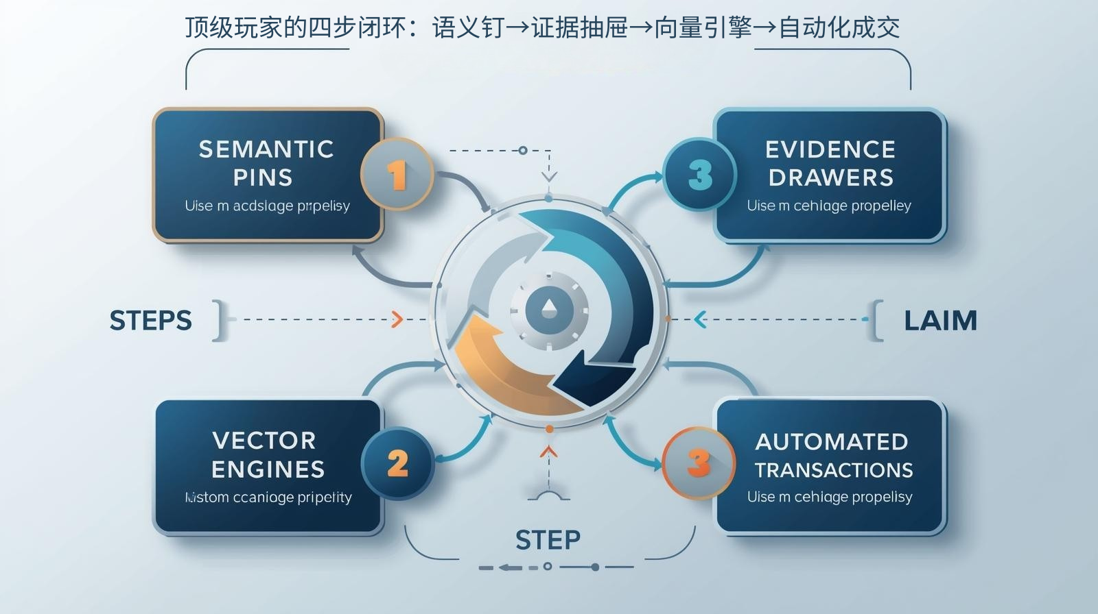 顶级玩家的四步闭环：语义钉→证据抽屉→向量引擎→自动化成交