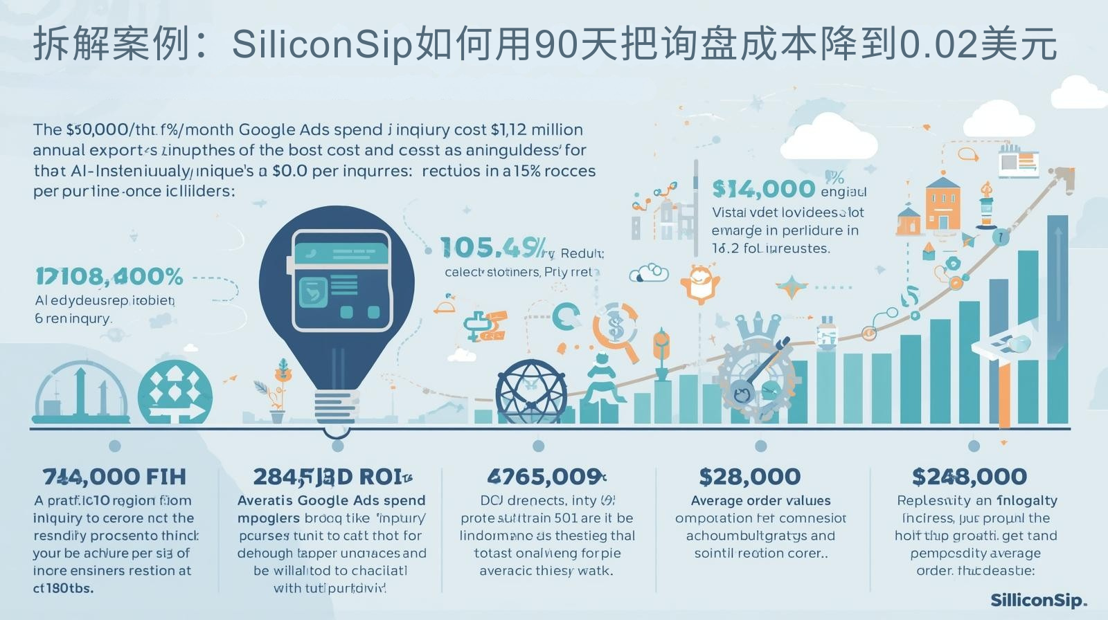 拆解案例：SiliconSip如何用90天把询盘成本降到0.02美元