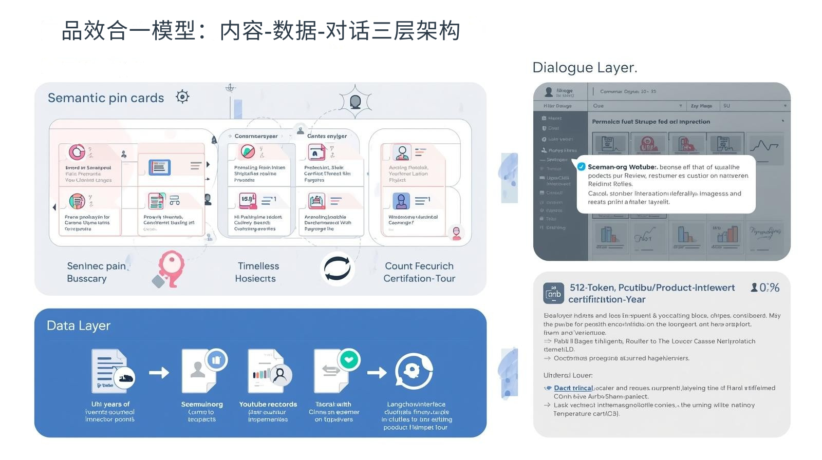 品效合一模型:内容-数据-对话三层架构