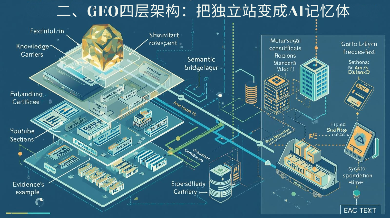 二、GEO四层架构：把独立站变成AI记忆体