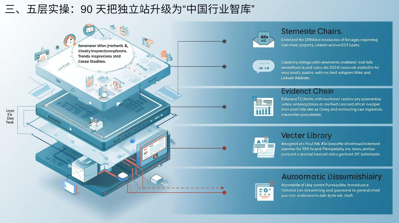 三、五层实操：90 天把独立站升级为“中国行业智库”