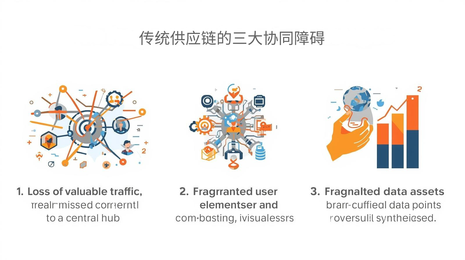 Three major collaboration barriers in traditional supply chains