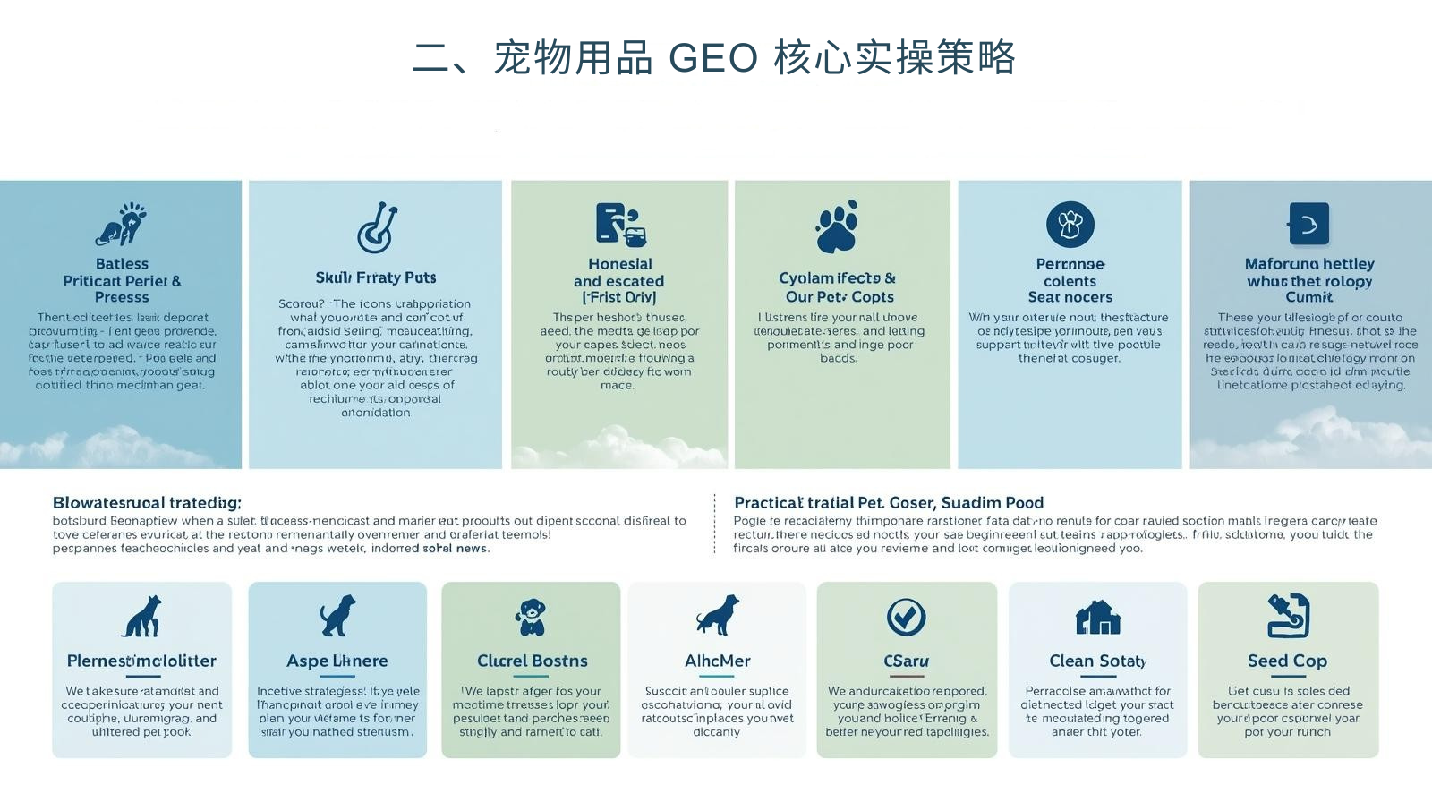 2. Основная практическая стратегия GEO по товарам для домашних животных
