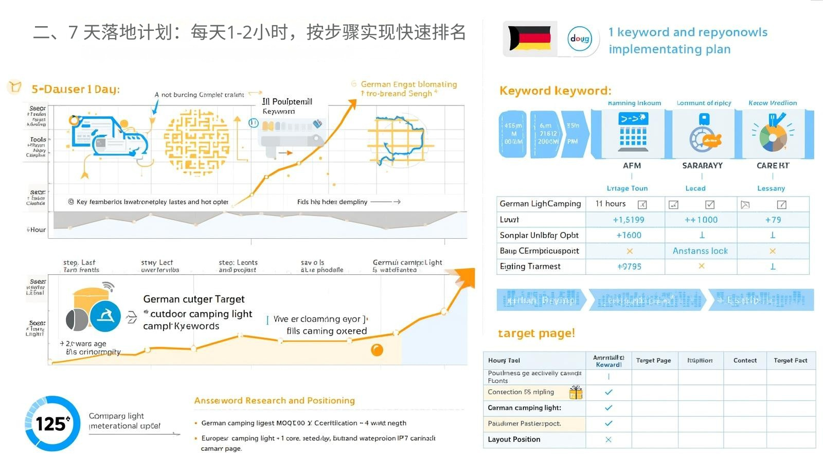 2. 7-day implementation plan: 1-2 hours a day, step by step to achieve rapid ranking