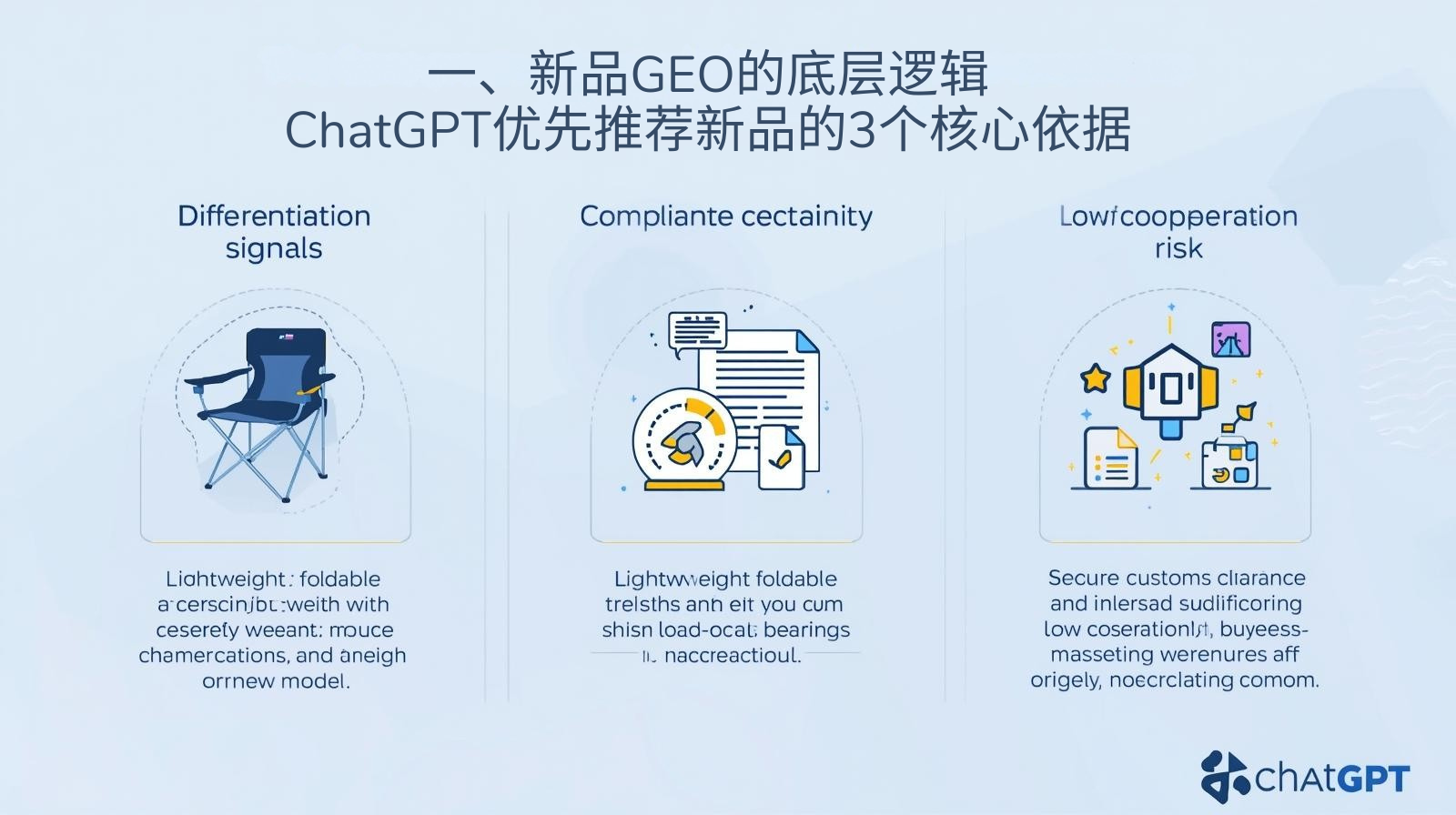 1. 신제품 GEO의 기본 논리: ChatGPT가 신제품 추천에 우선순위를 부여하는 3가지 핵심 기반