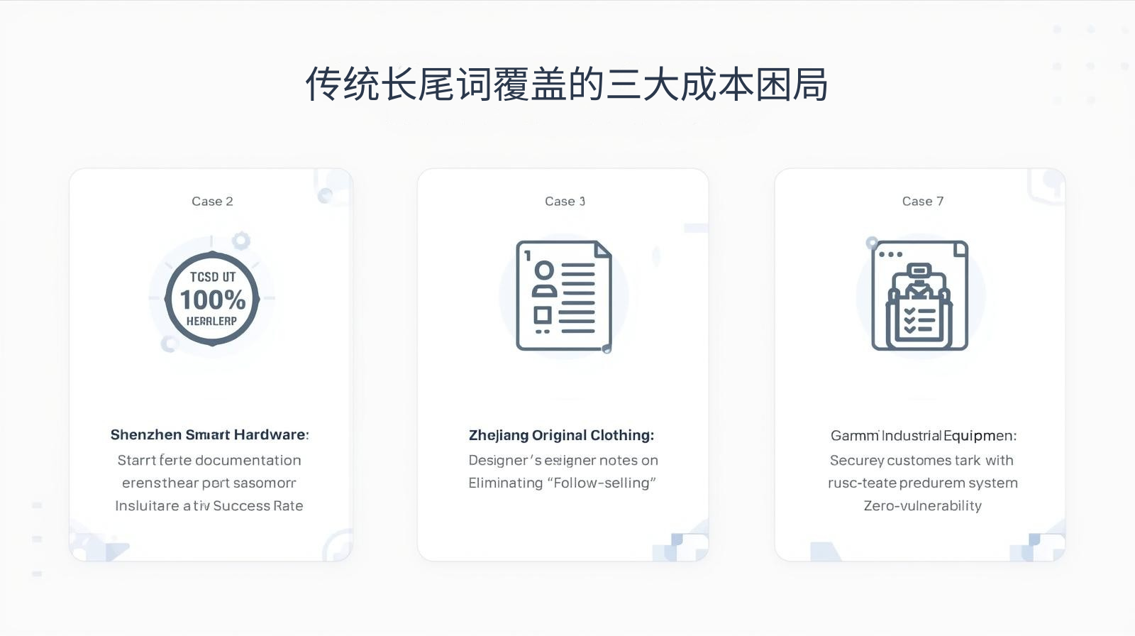 ثلاث معضلات رئيسية تتعلق بالتكلفة تغطيها الكلمات التقليدية طويلة الذيل