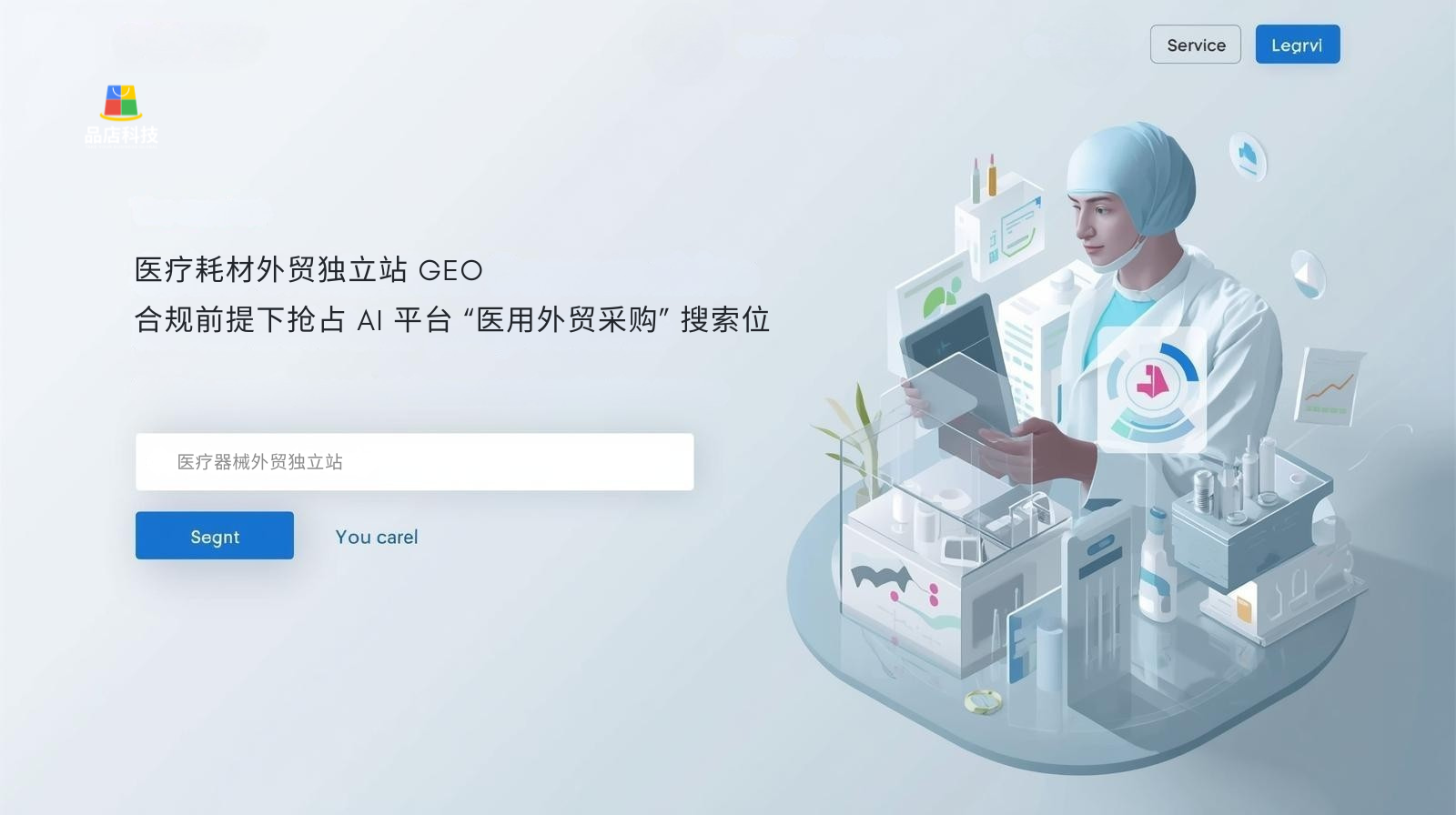 医疗耗材外贸独立站 GEO:合规前提下抢占 AI 平台 “医用外贸采购” 搜索位