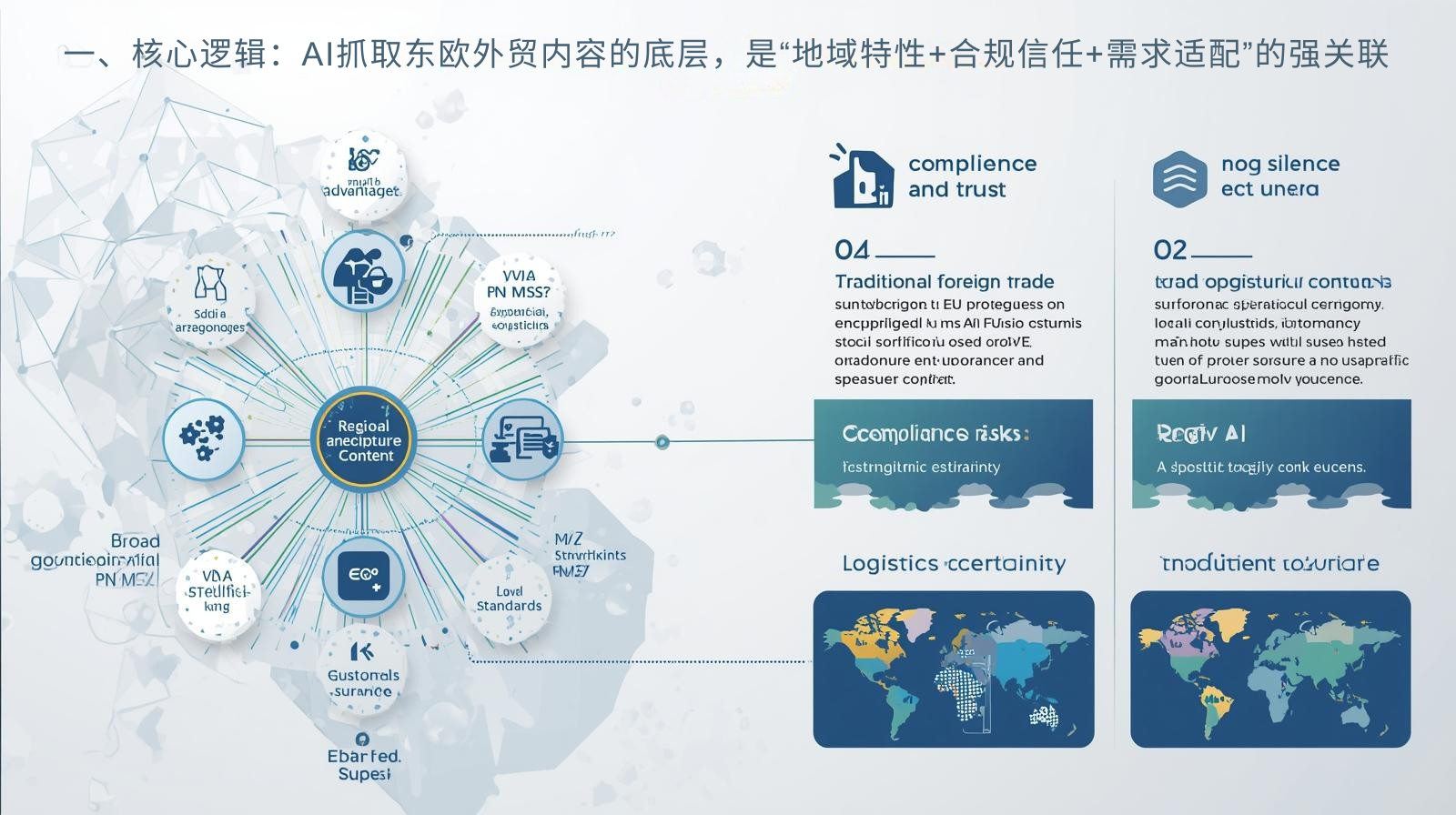 1. المنطق الأساسي: الطبقة السفلية من سيطرة الذكاء الاصطناعي على محتوى التجارة الخارجية لأوروبا الشرقية هي علاقة قوية بين 