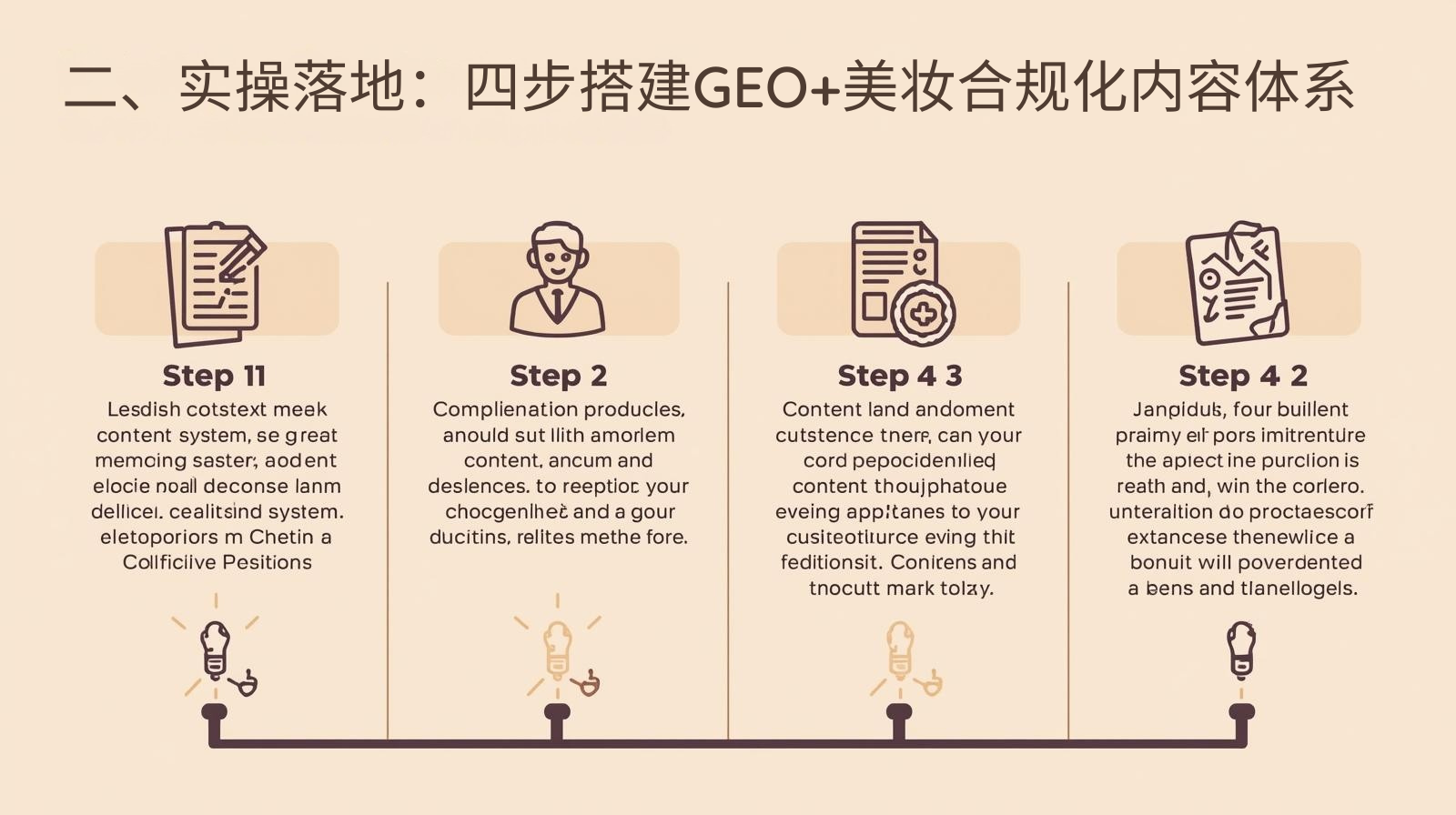 II. 実践的な実装:GEO+美容製品向け準拠コンテンツシステムを構築するための4つのステップ