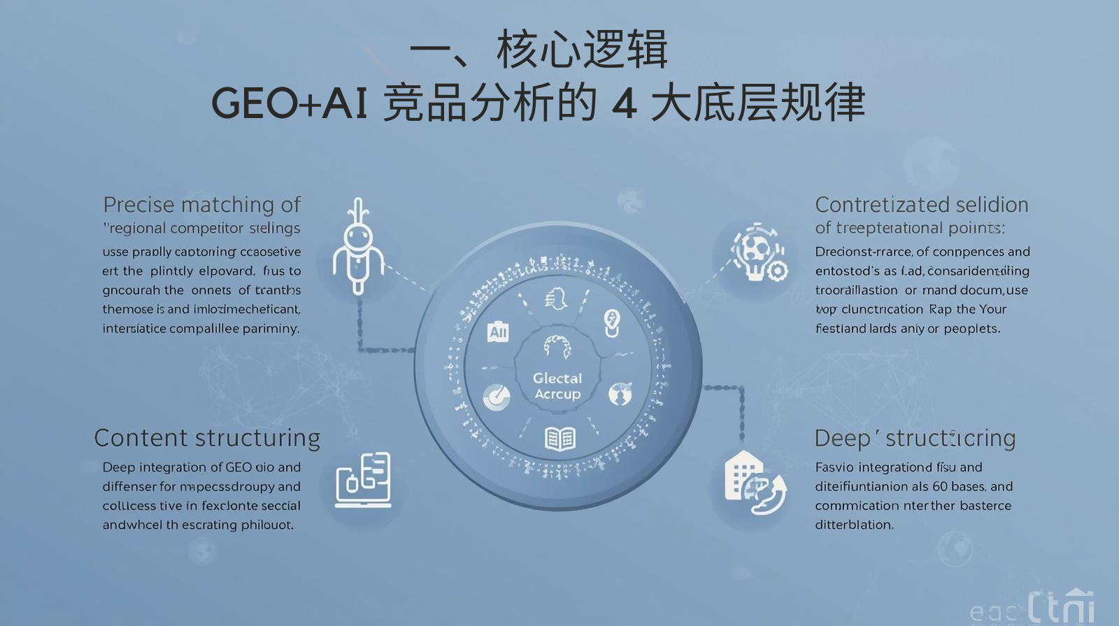 一、核心逻辑：GEO+AI 竞品分析的 4 大底层规律