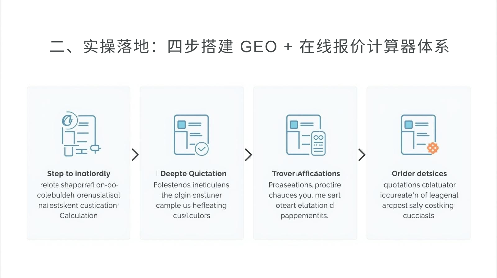 二、实操落地：四步搭建 GEO + 在线报价计算器体系