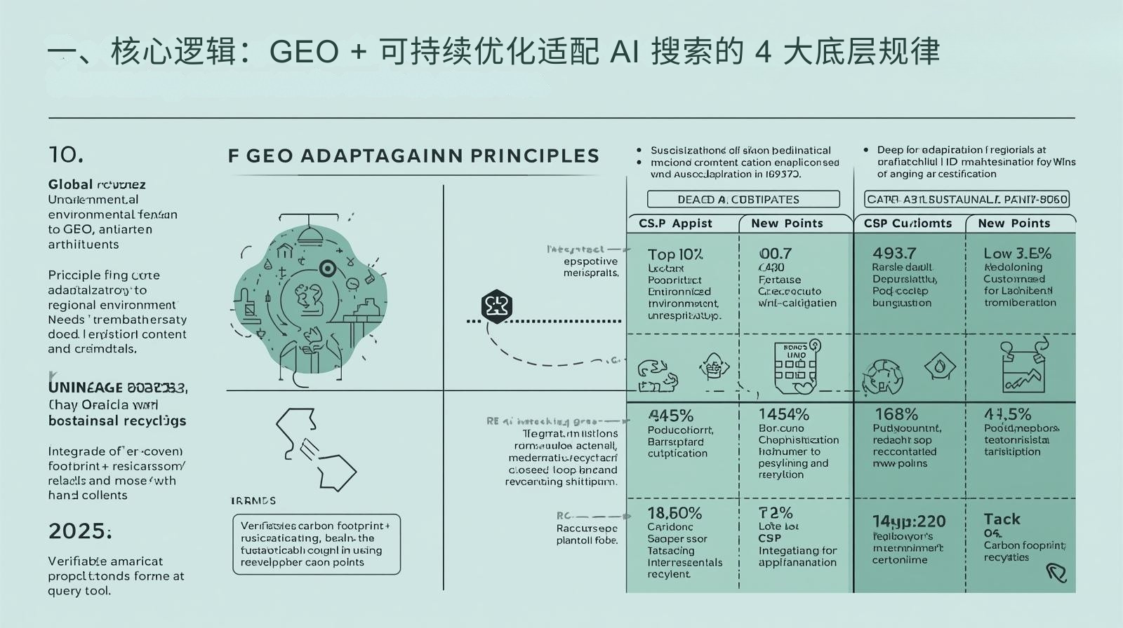一、核心逻辑：GEO + 可持续优化适配 AI 搜索的 4 大底层规律