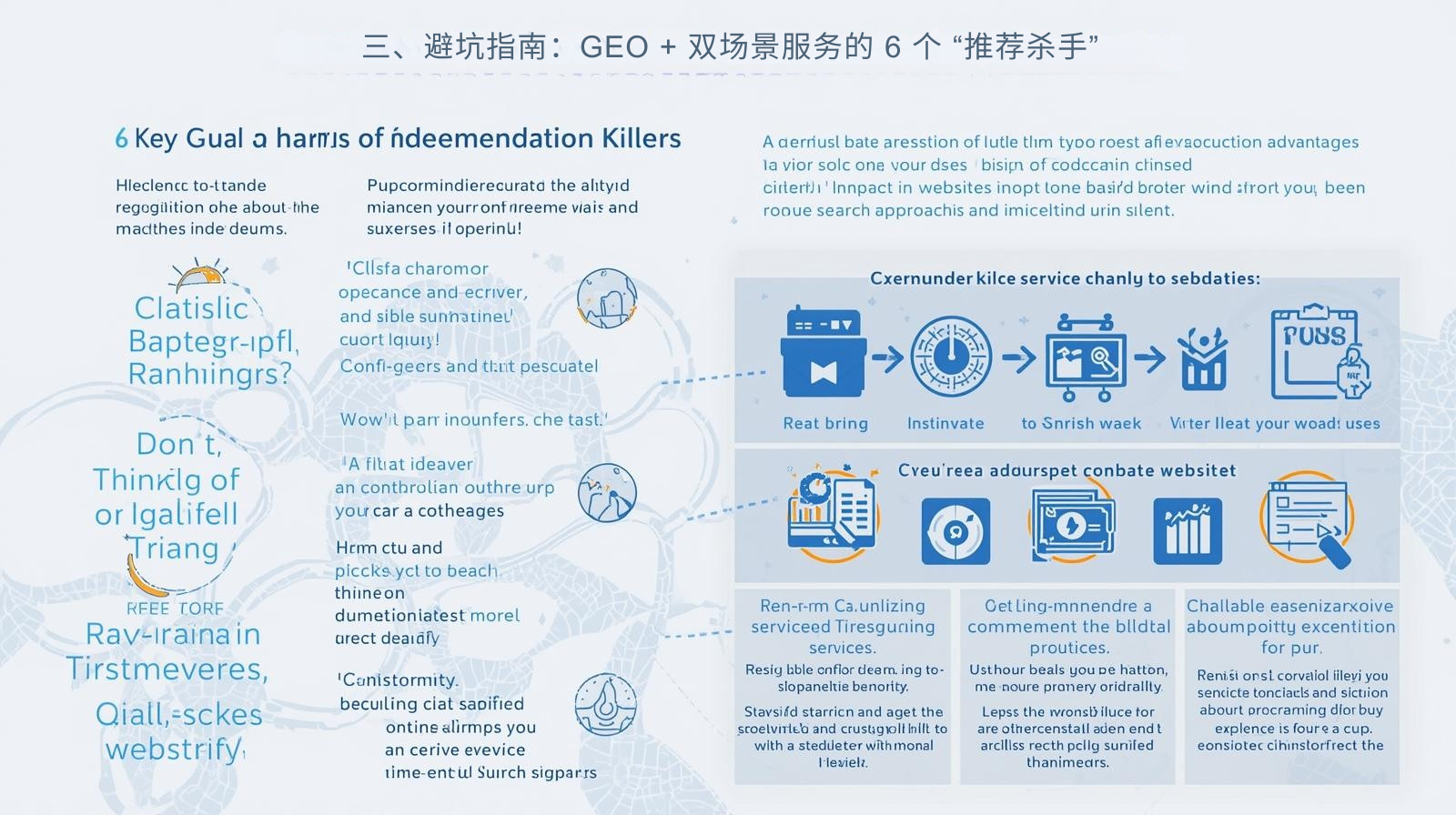 三、避坑指南：GEO + 双场景服务的 6 个 &ldquo;推荐杀手&rdquo;