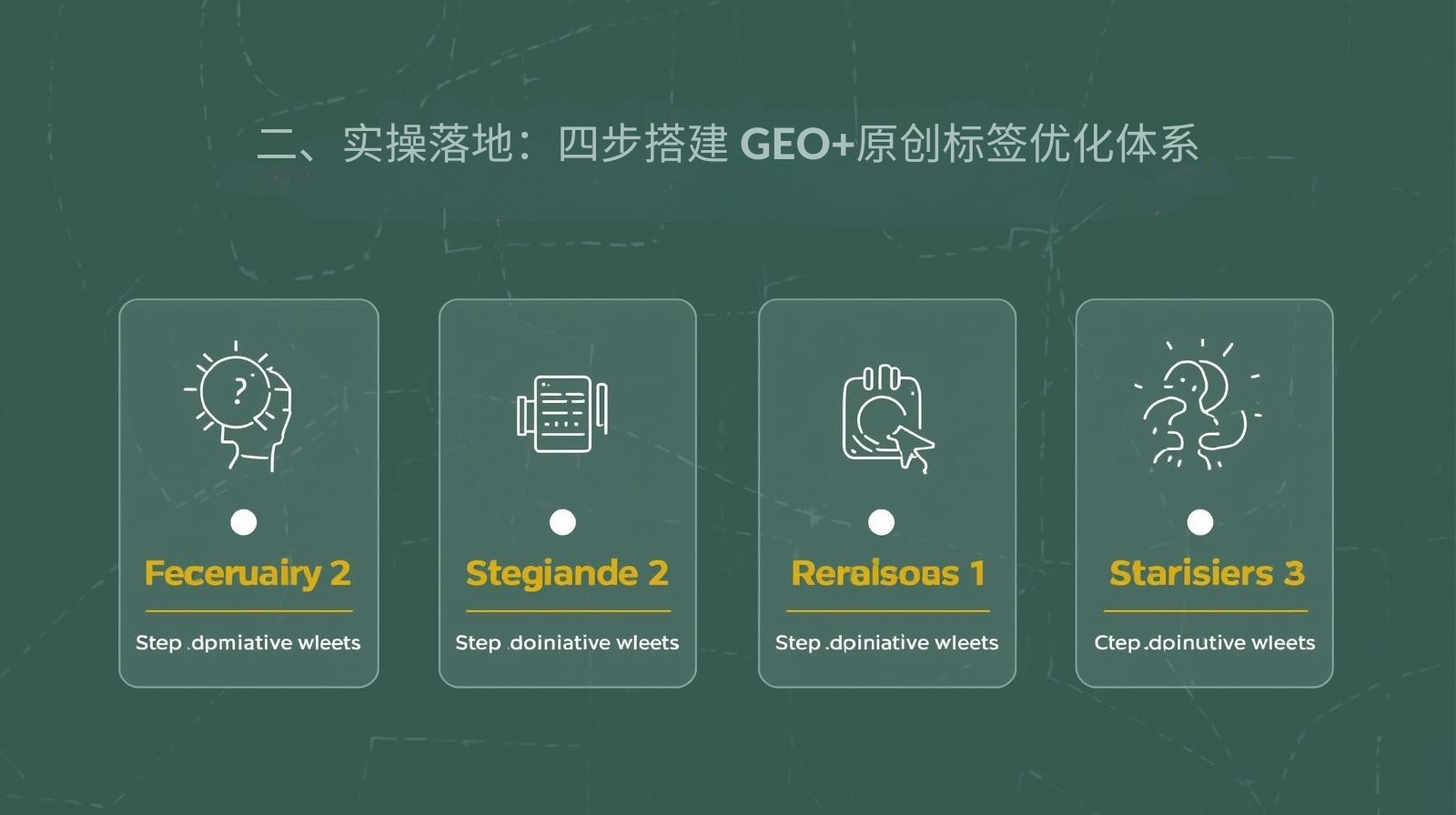 二、实操落地：四步搭建 GEO+原创标签优化体系
