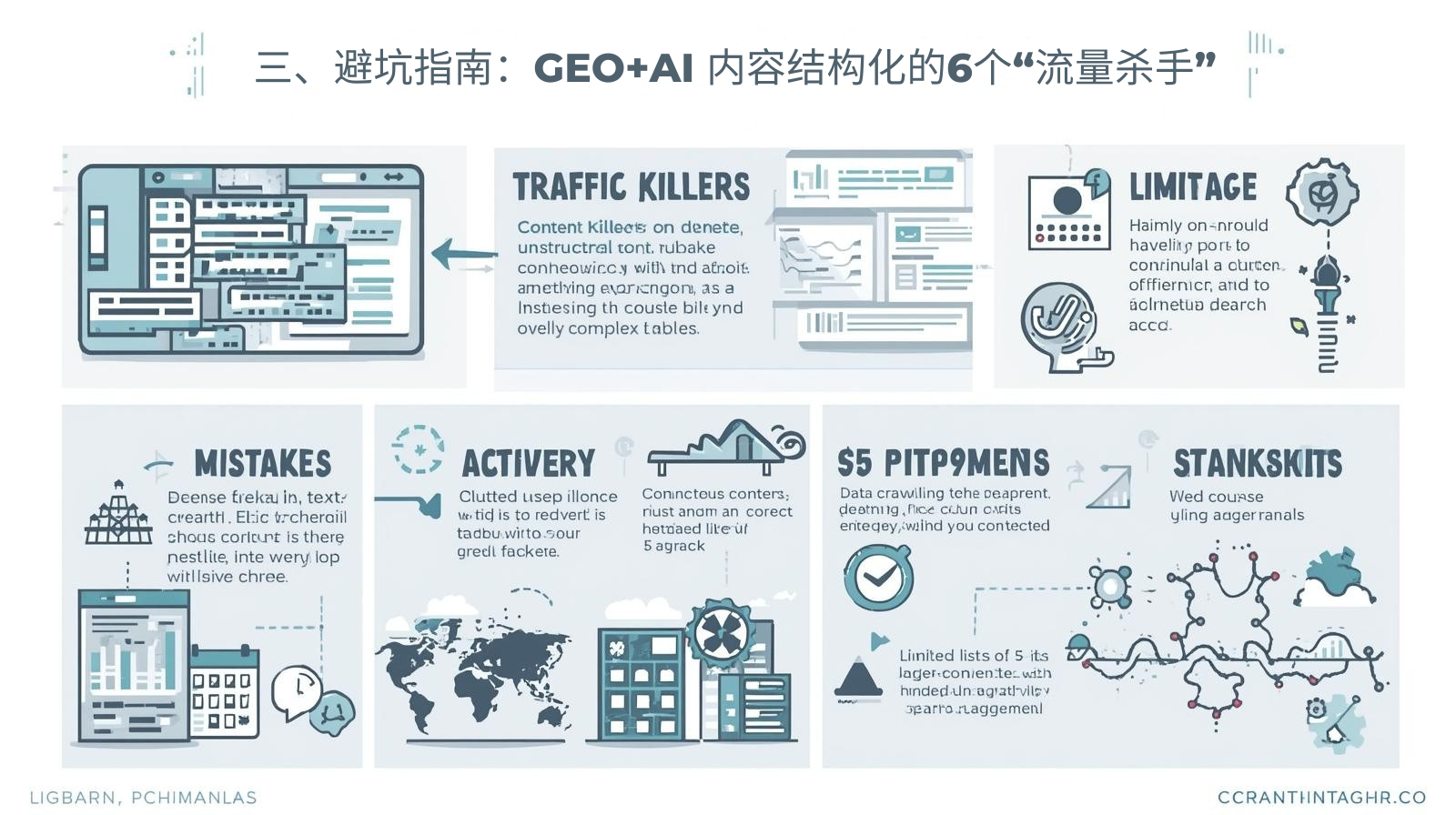 三、避坑指南：GEO+AI 内容结构化的6个&ldquo;流量杀手&rdquo;
