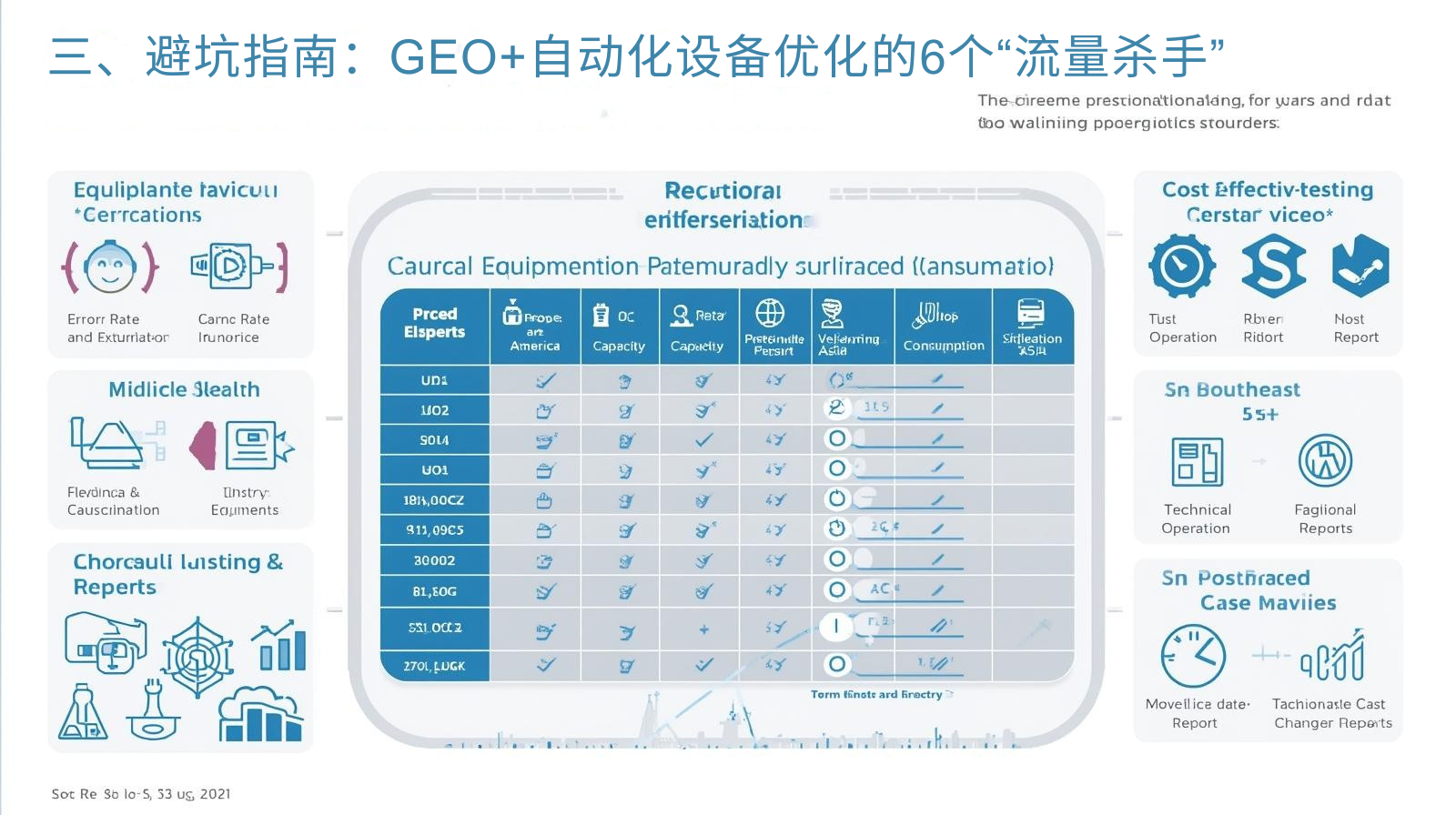 三、避坑指南：GEO+自动化设备优化的6个&ldquo;流量杀手&rdquo;