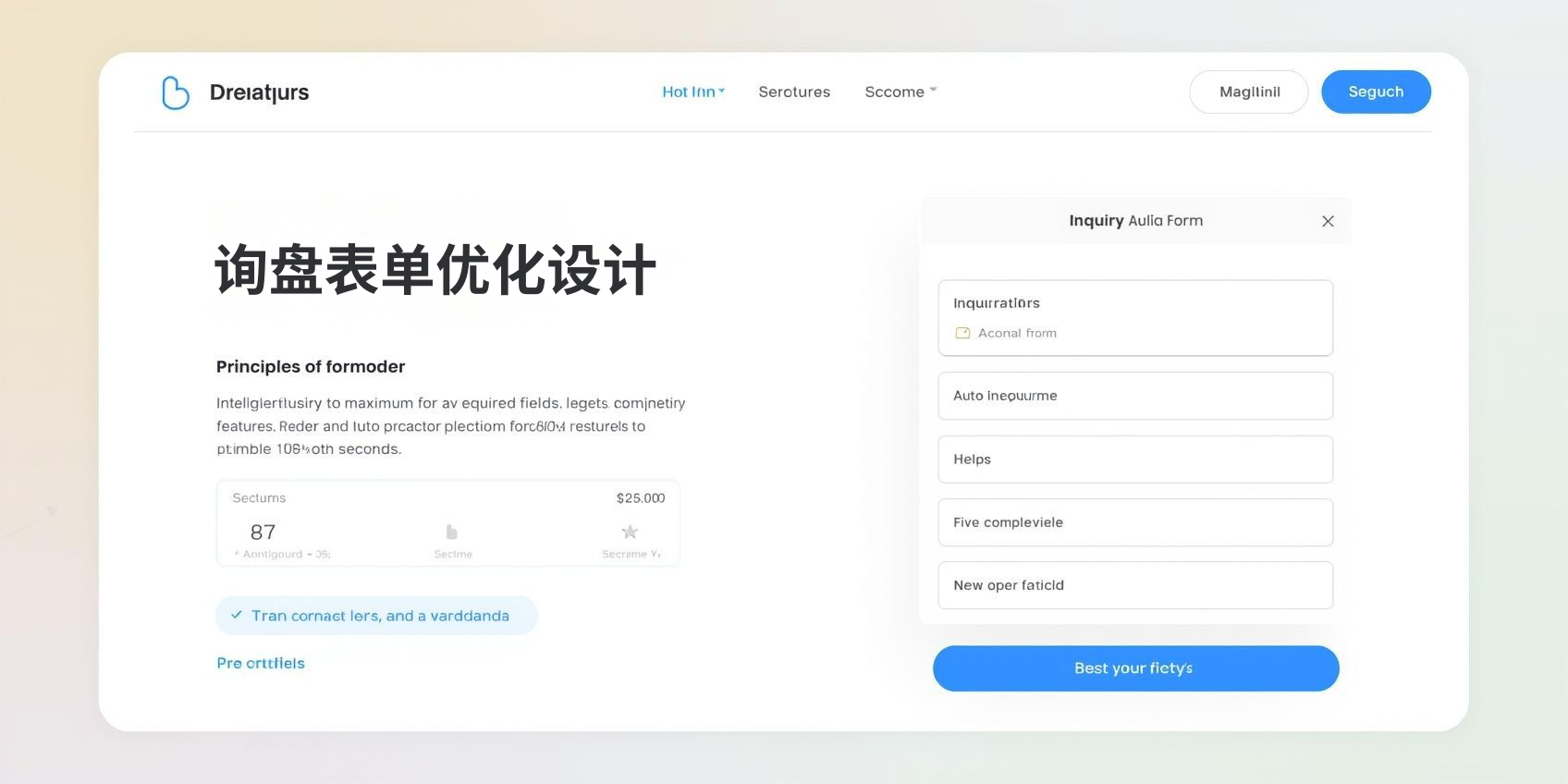 三、询盘表单优化设计