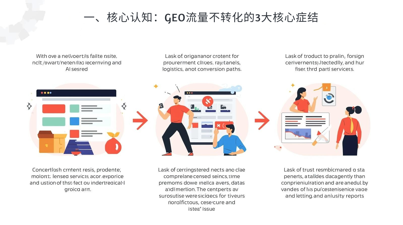 I. Core Understanding: The 3 Core Problems of GEO Traffic Not Converting