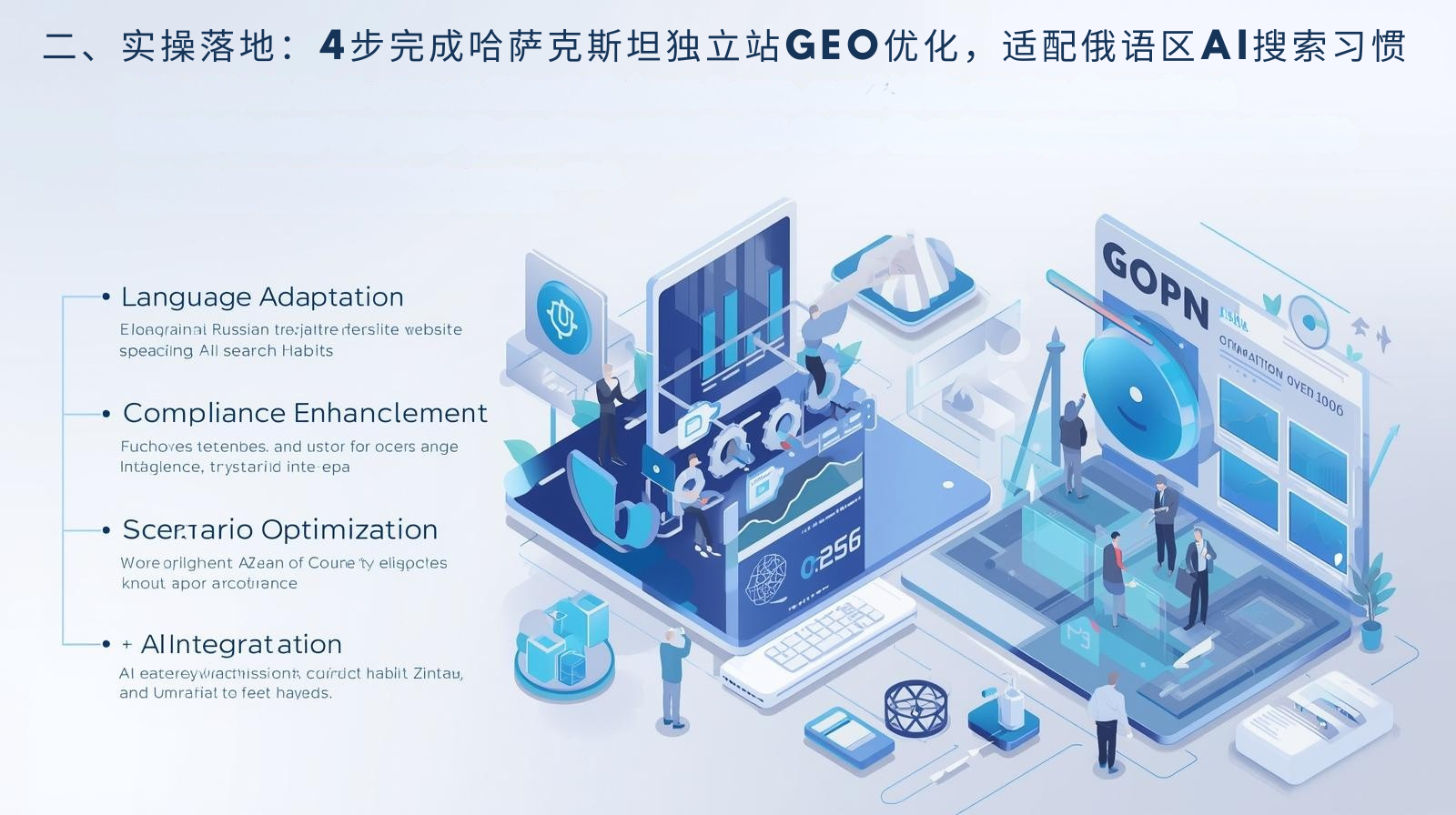 二、实操落地:4步完成哈萨克斯坦独立站GEO优化,适配俄语区AI搜索习惯