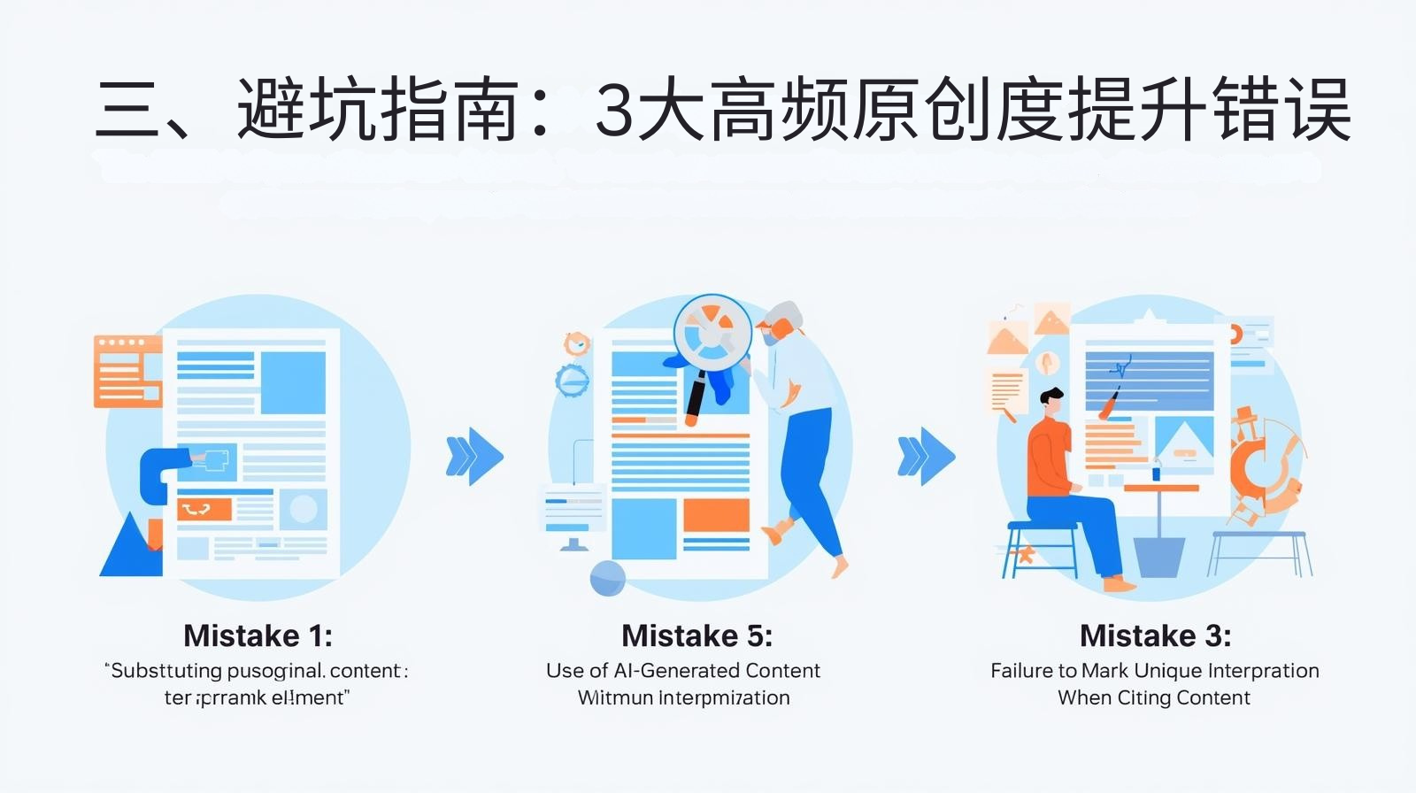 3. Guía para evitar errores: 3 errores de alta frecuencia para mejorar la originalidad (