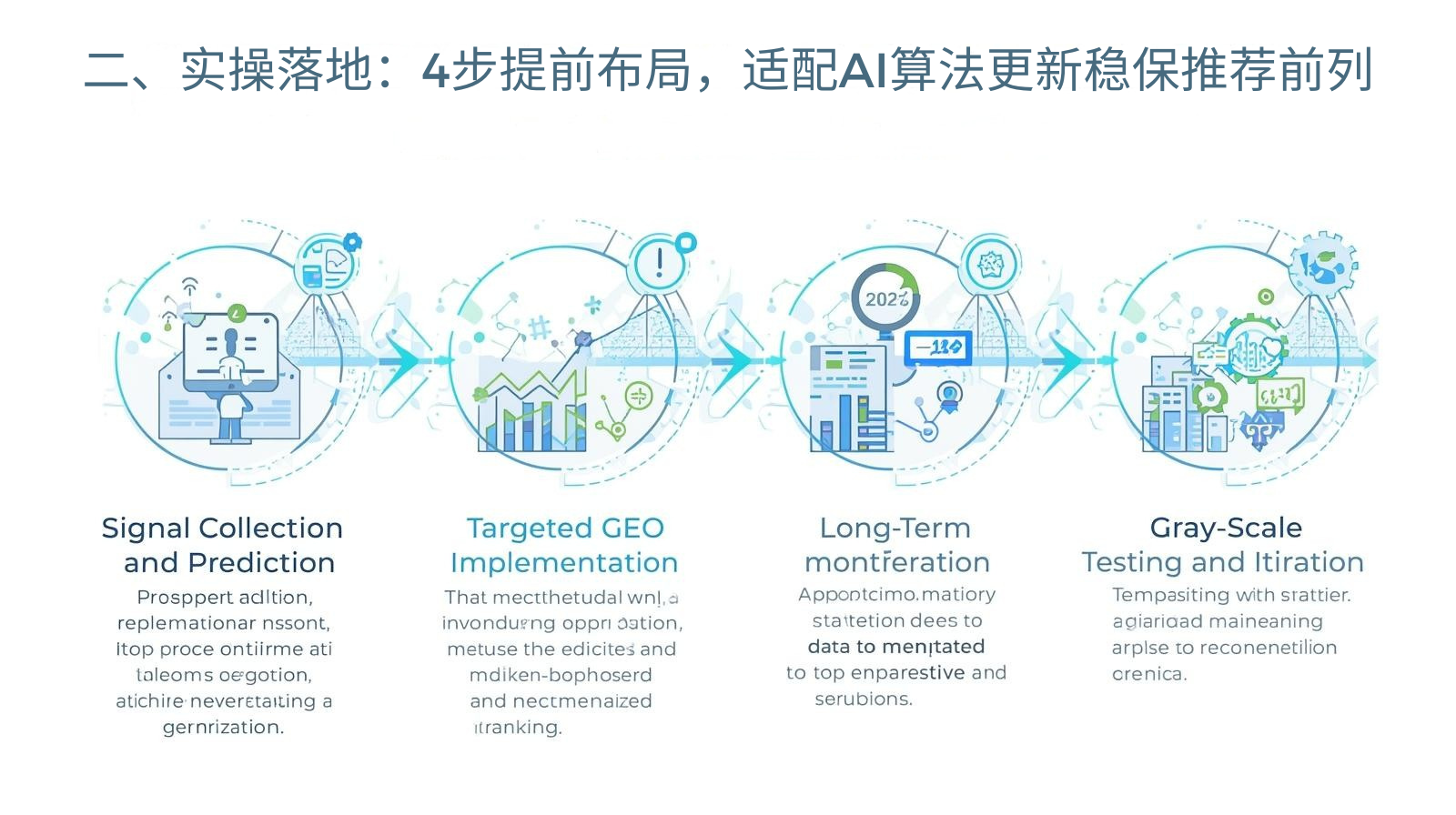 2. Implementación práctica: diseño avanzado de 4 pasos, adaptación de las actualizaciones del algoritmo de IA para garantizar la vanguardia de las recomendaciones