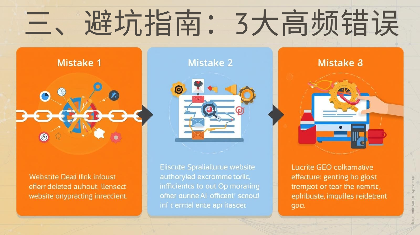 3. دليل لتجنب الأخطاء: 3 أخطاء رئيسية عالية التردد