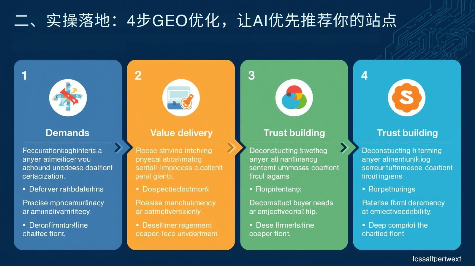 二、实操落地：4步GEO优化，让AI优先推荐你的站点