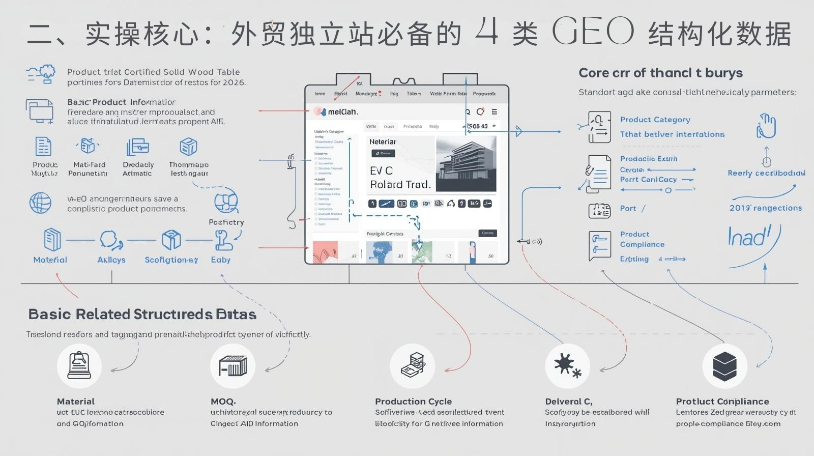 二、实操核心：外贸独立站必备的 4 类 GEO 结构化数据