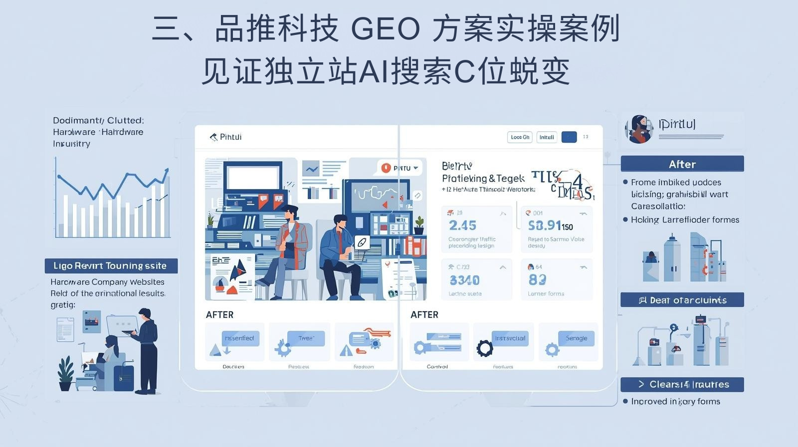 3. Pintui Technology GEO ソリューションの実際のケース:独立局の AI 検索 C 位置の変遷を目撃してください。png