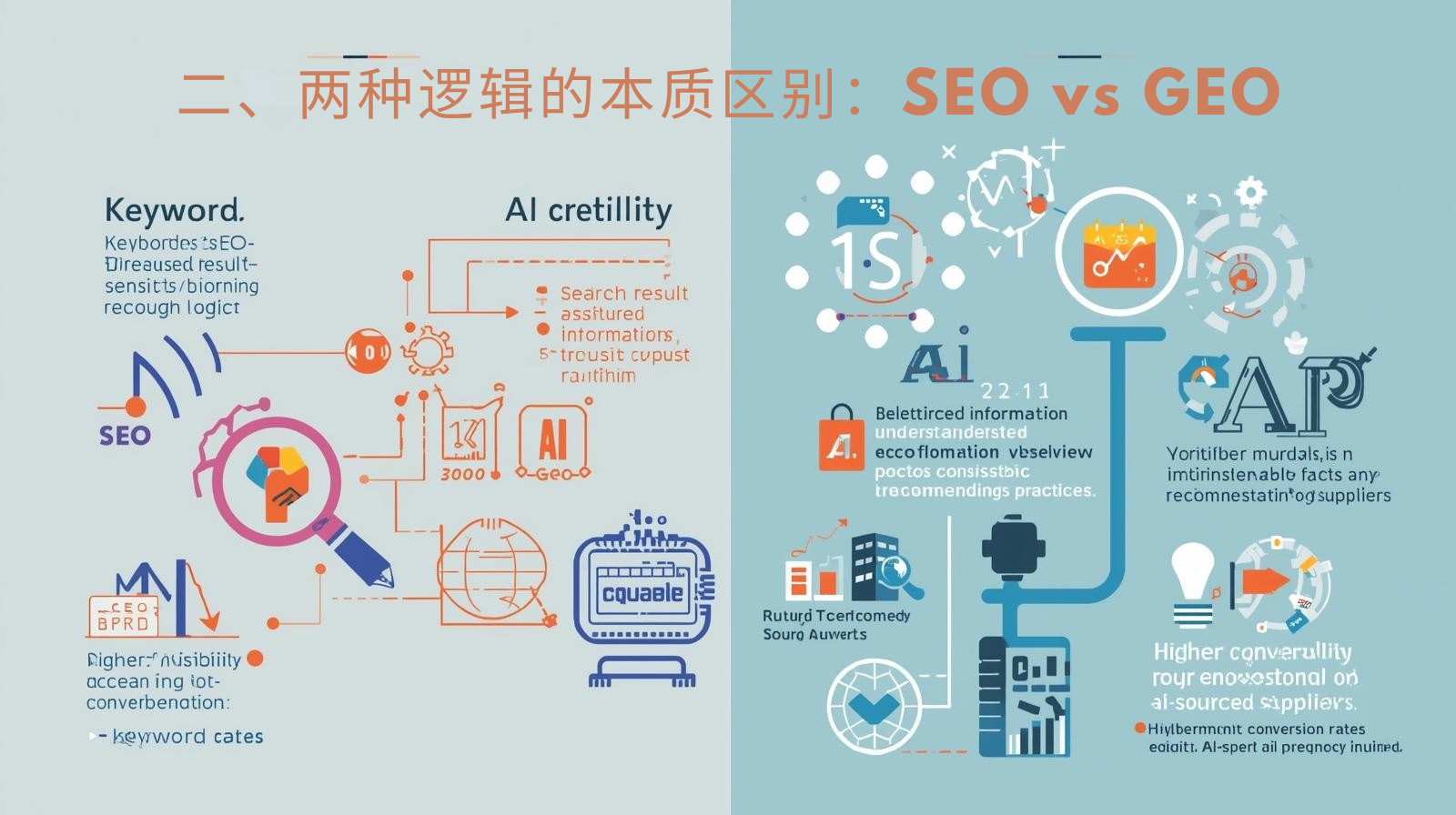 2. The essential difference between the two logics: SEO vs GEO