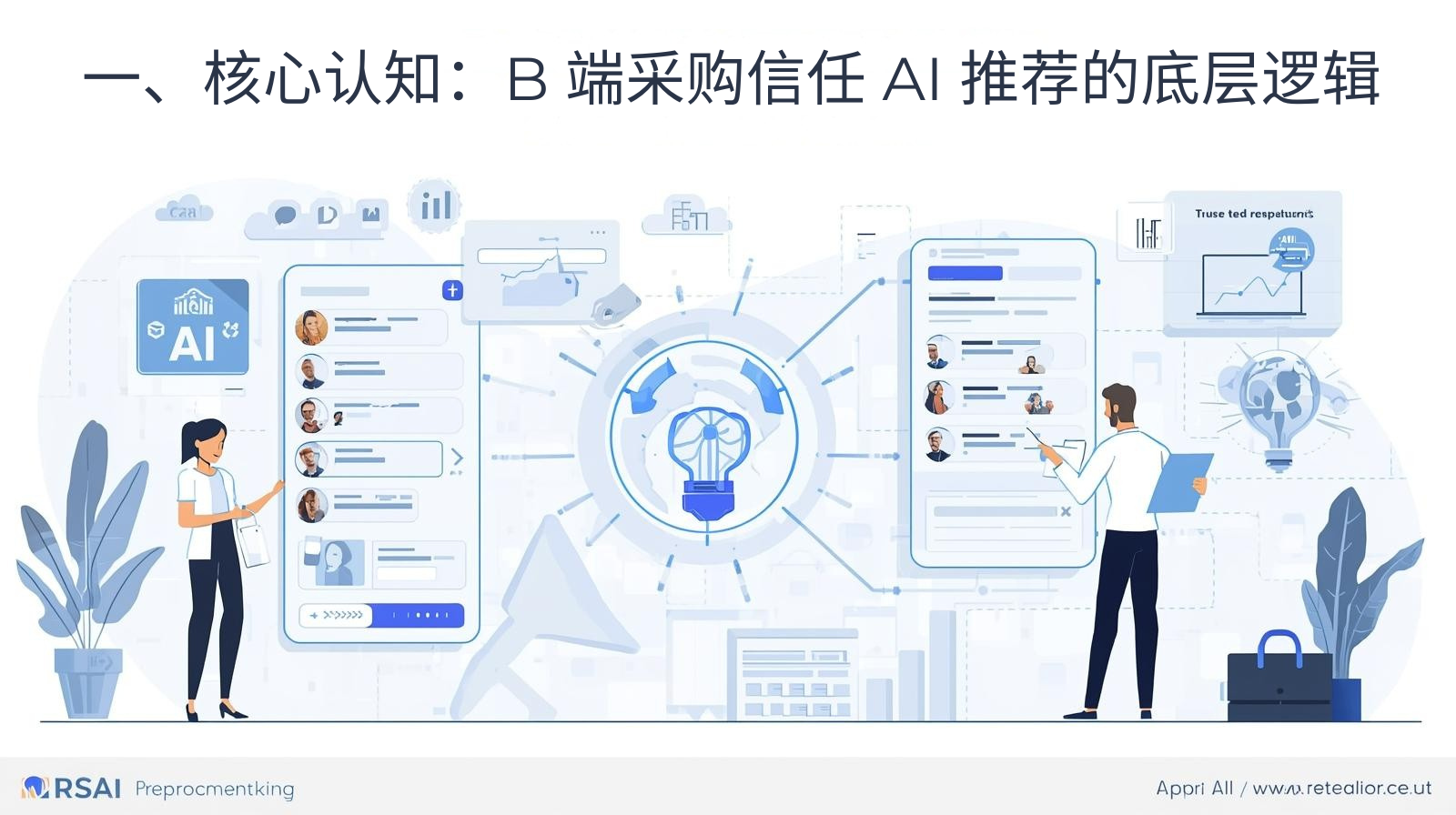 一、核心认知：B 端采购信任 AI 推荐的底层逻辑