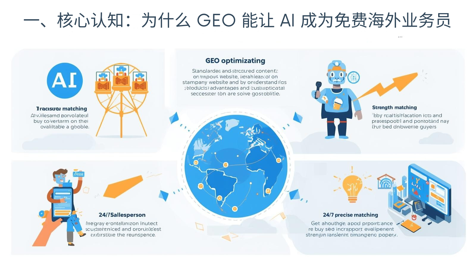 一、核心认知:为什么 GEO 能让 AI 成为免费海外业务员