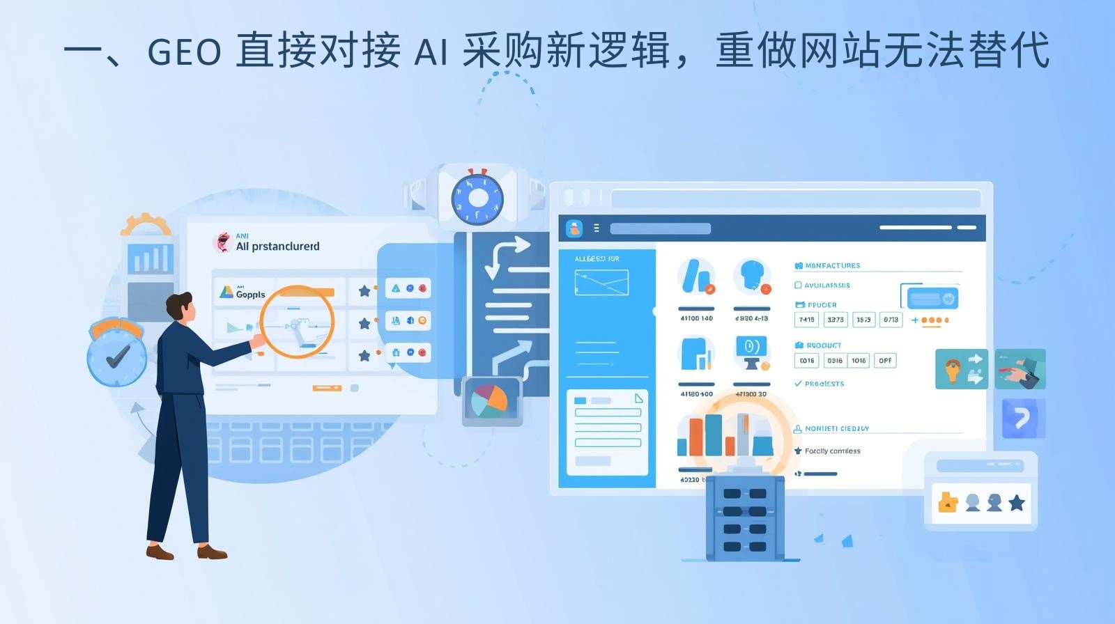 一、GEO 直接对接 AI 采购新逻辑，重做网站无法替代