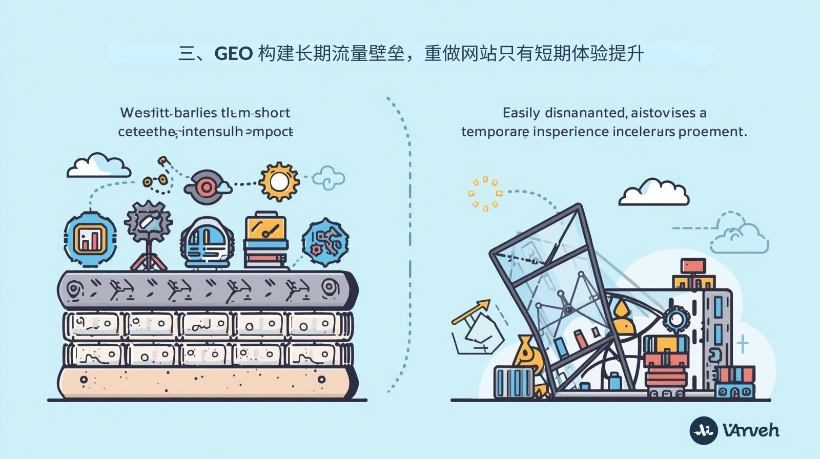 三、GEO 构建长期流量壁垒，重做网站只有短期体验提升