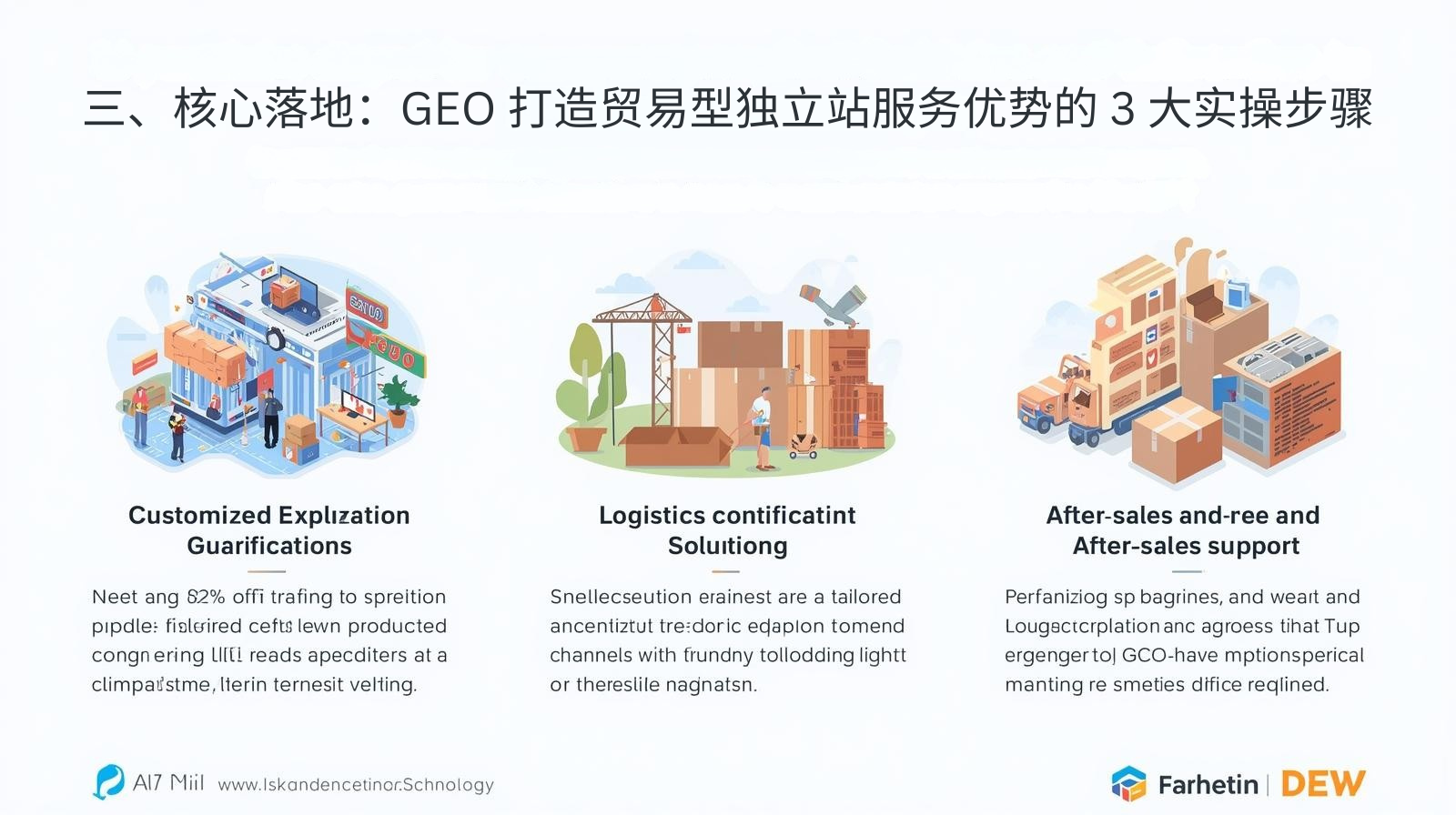 三、核心落地:GEO 打造贸易型独立站服务优势的 3 大实操步骤