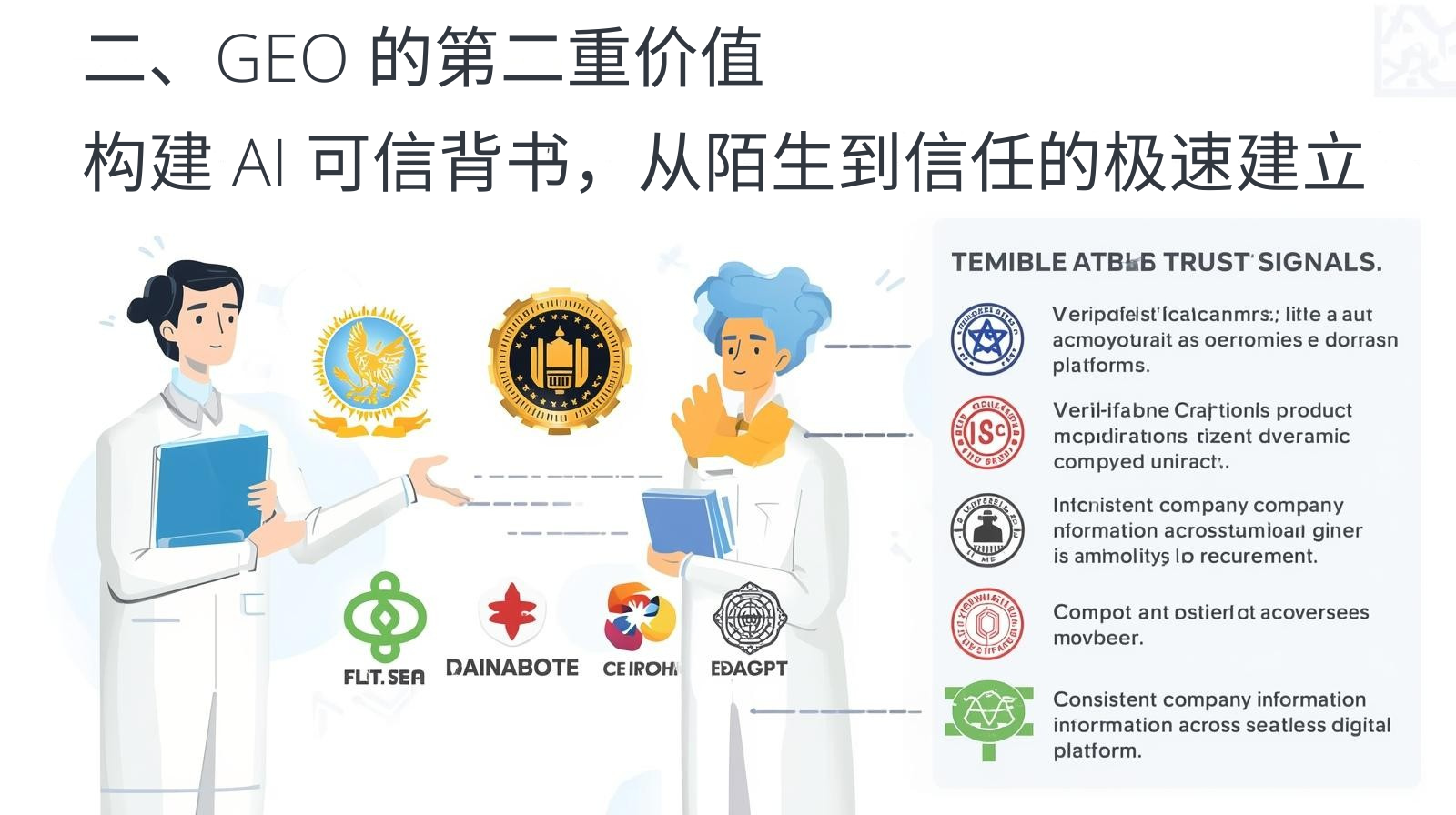 二、GEO 的第二重价值:构建 AI 可信背书,从陌生到信任的极速建立