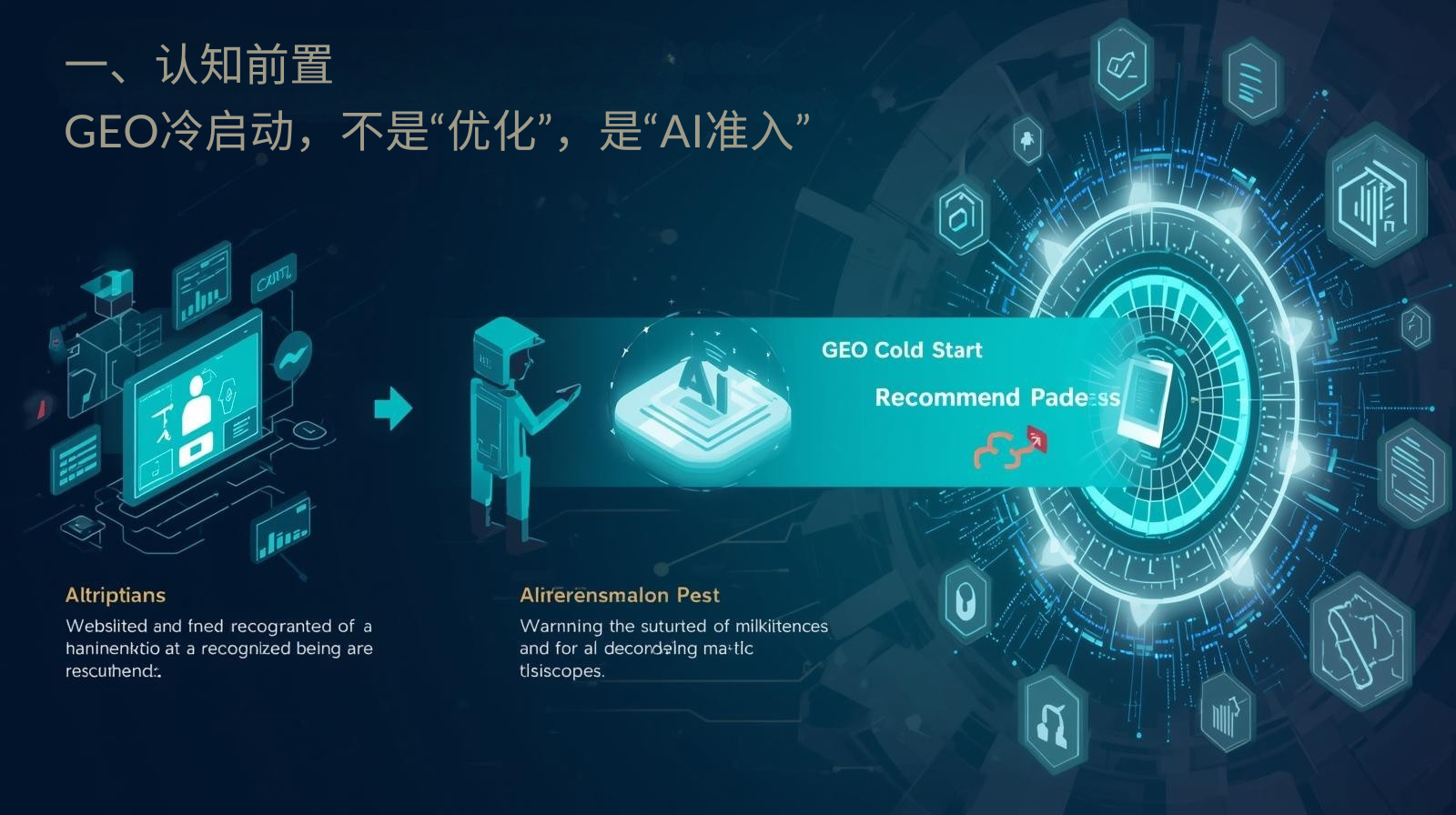 I. 事前概念化: GEO コールド スタートは「最適化」ではなく、「AI アクセス」です。