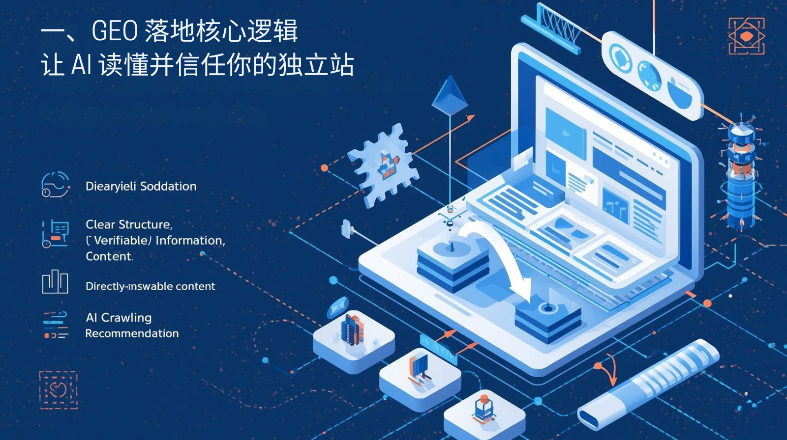 1. GEO 구현 핵심 논리: AI가 독립 스테이션을 이해하고 신뢰하도록 합니다.