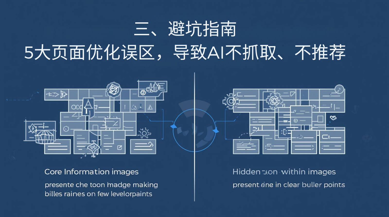 III. 回避ガイド: AIがページをクロールしたり推奨したりしない原因となる、よくあるページ最適化の5つの間違い