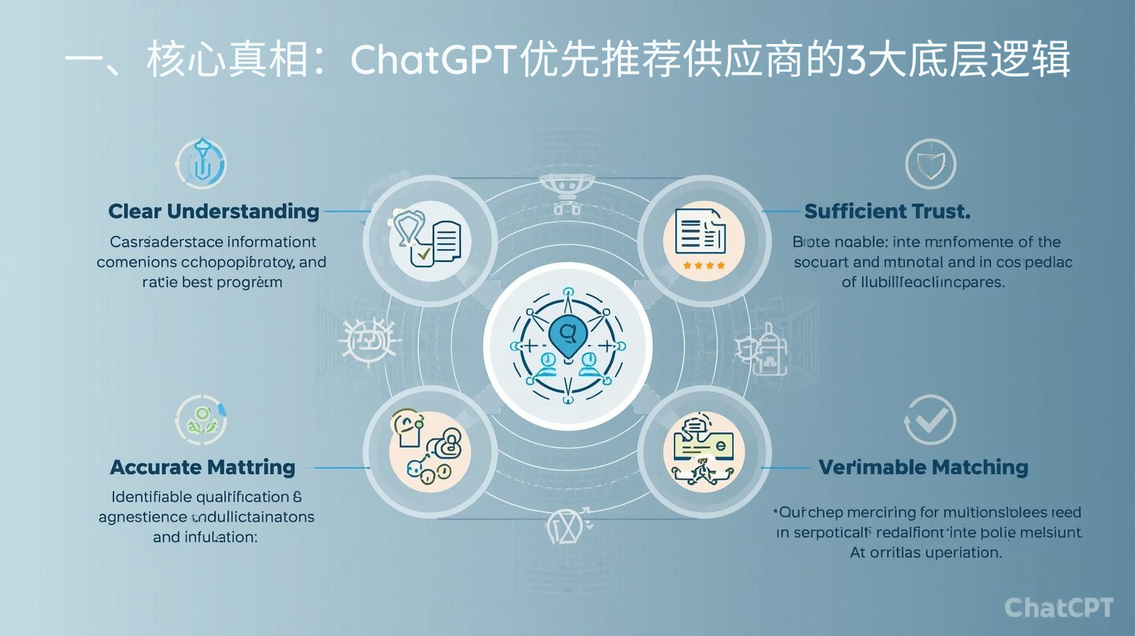 I. Основная истина: 3 основополагающих принципа, лежащих в основе рекомендаций ChatGPT по приоритетным поставщикам.
