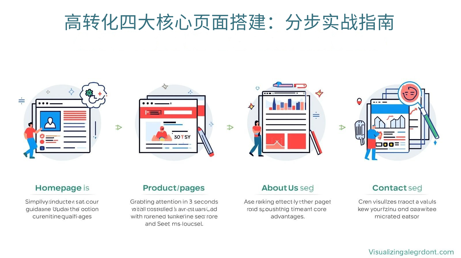 高コンバージョンのための 4 つのコア ページ構築: ステップバイステップの実践ガイド