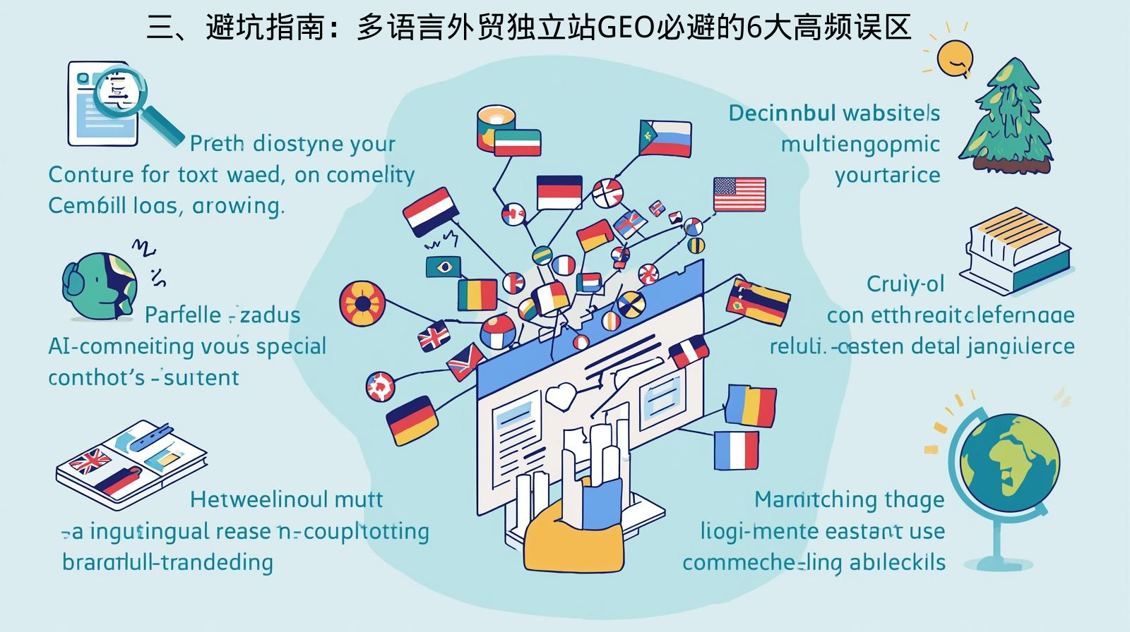 三、避坑指南：多语言外贸独立站GEO必避的6大高频误区