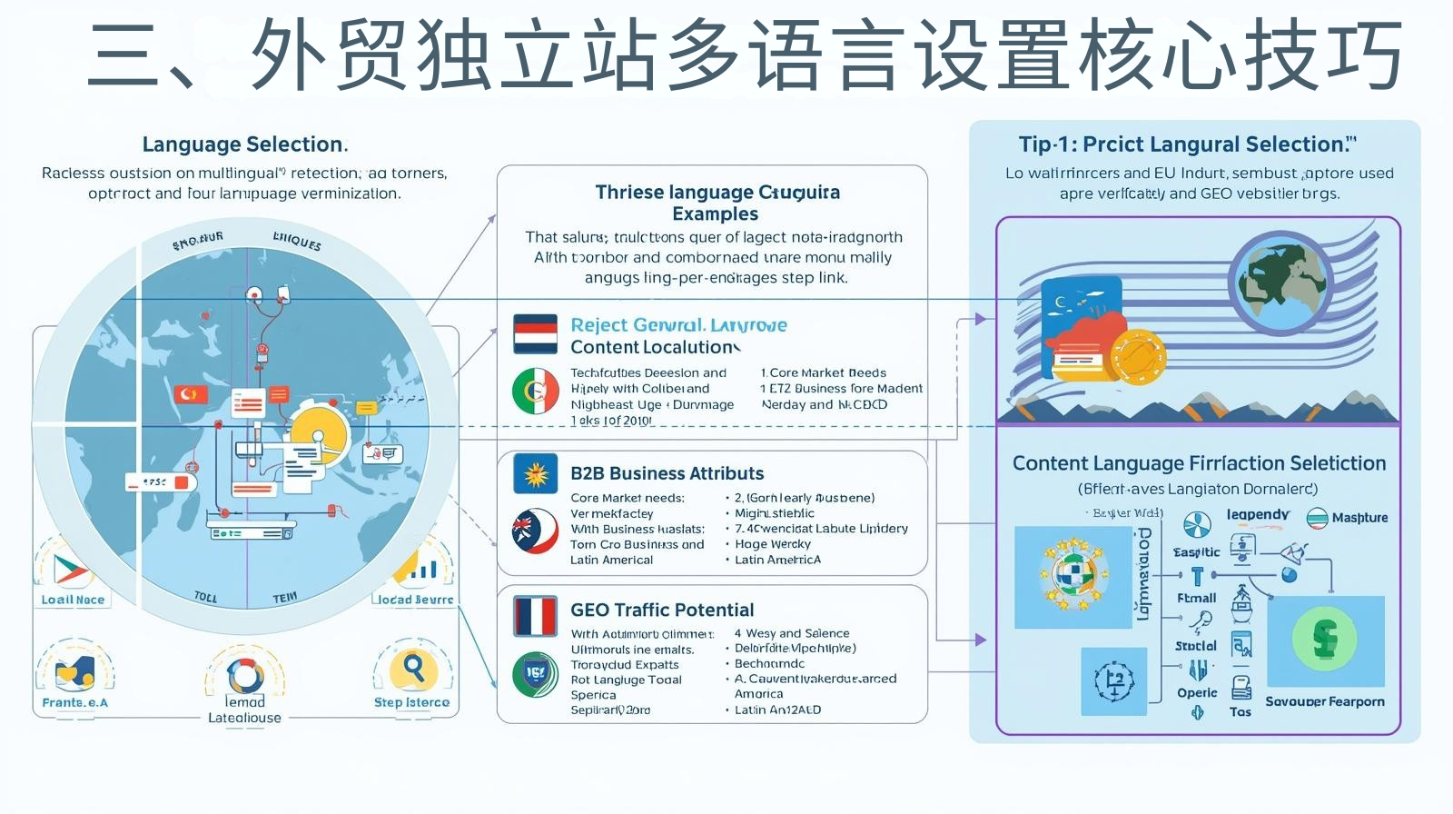 三、外贸独立站多语言设置核心技巧