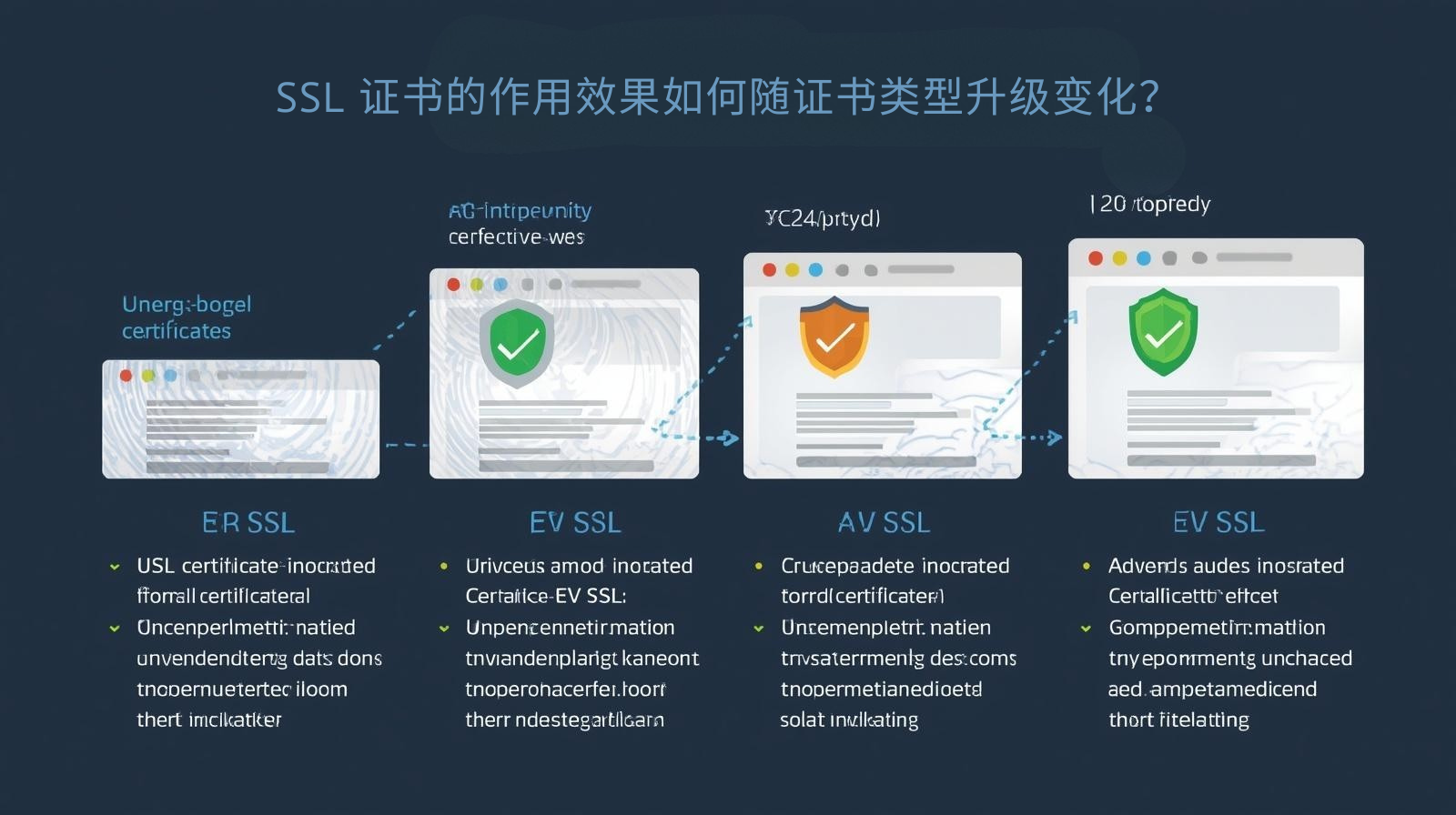 How does the effect of the SSL certificate of the independent foreign trade station change with the upgrade of the certificate type?