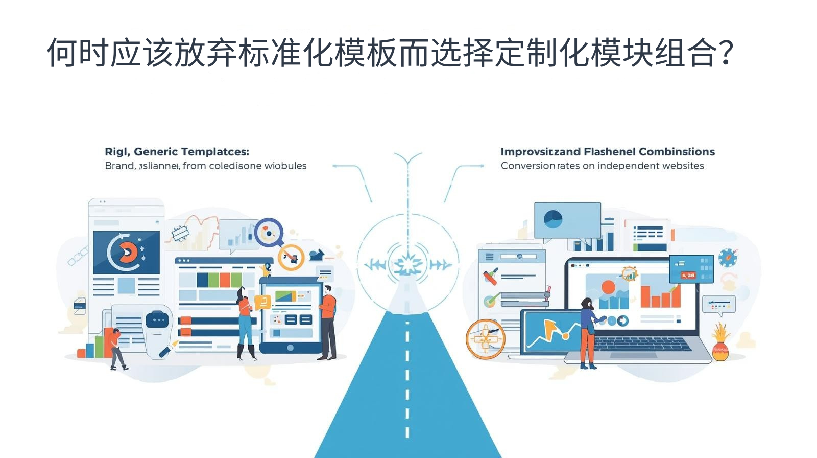 何时应该放弃标准化模板而选择定制化模块组合？