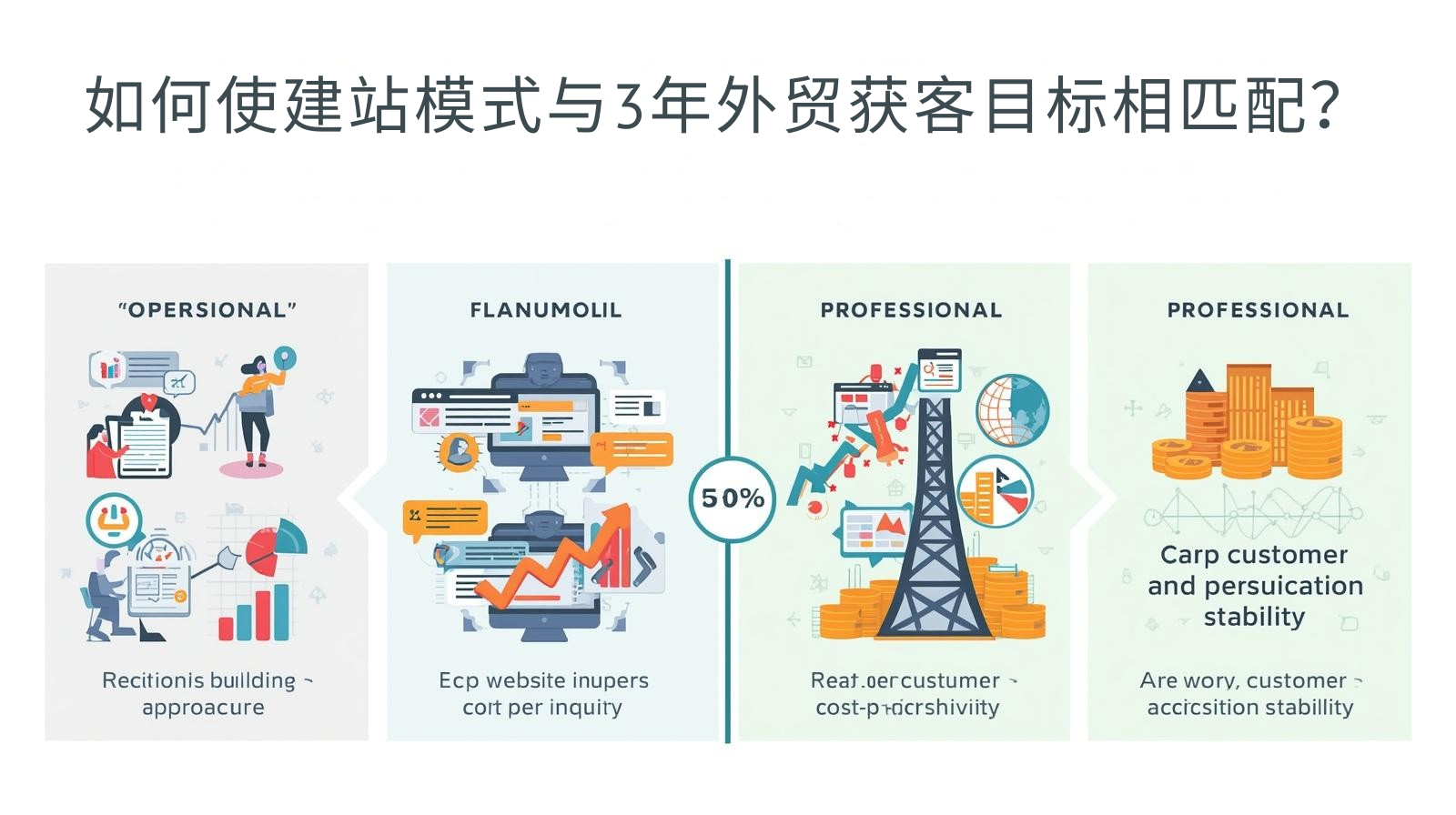 كيفية مطابقة نموذج بناء موقع الويب مع هدف اكتساب عملاء التجارة الخارجية لمدة ثلاث سنوات؟