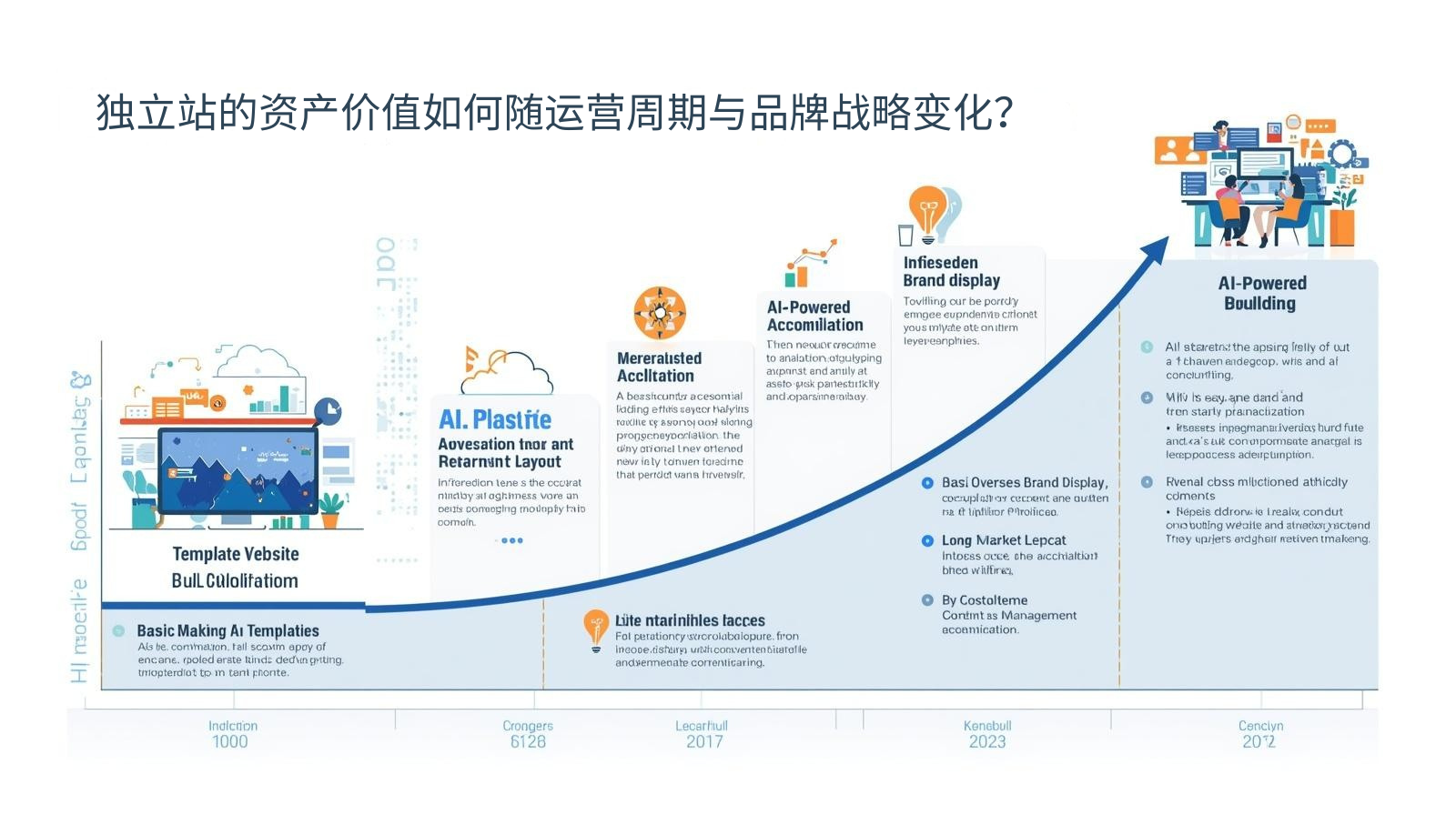 كيف تتغير قيمة أصول مواقع الويب المستقلة مع دورة التشغيل واستراتيجية العلامة التجارية؟
