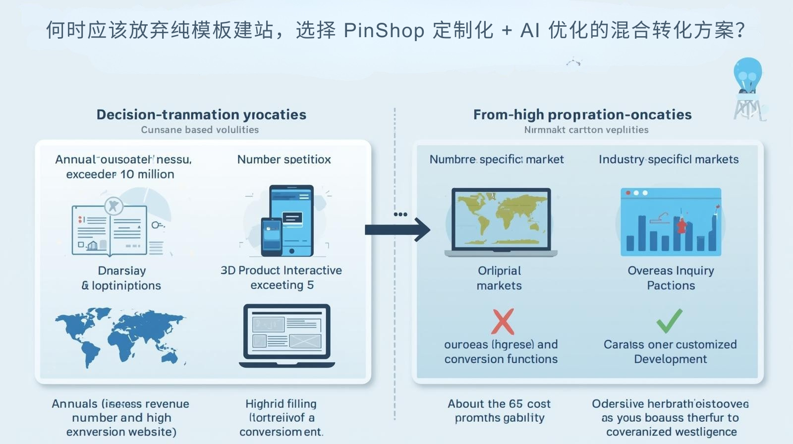 Когда вам следует отказаться от создания веб-сайтов на основе шаблонов и выбрать гибридное решение для конвертации, состоящее из настройки PinShop и оптимизации AI?